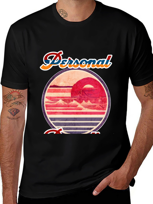 Retro Sunset Graphic Tee - Personal Escape T-Shirt