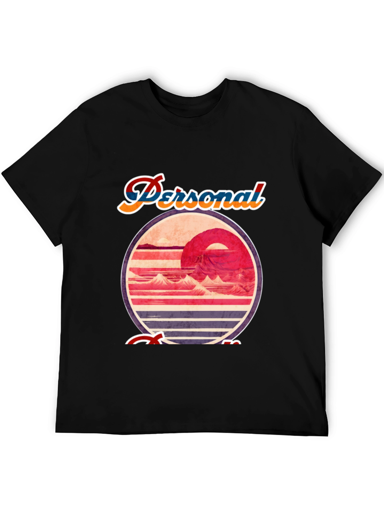 Retro Sunset Graphic Tee - Personal Escape T-Shirt