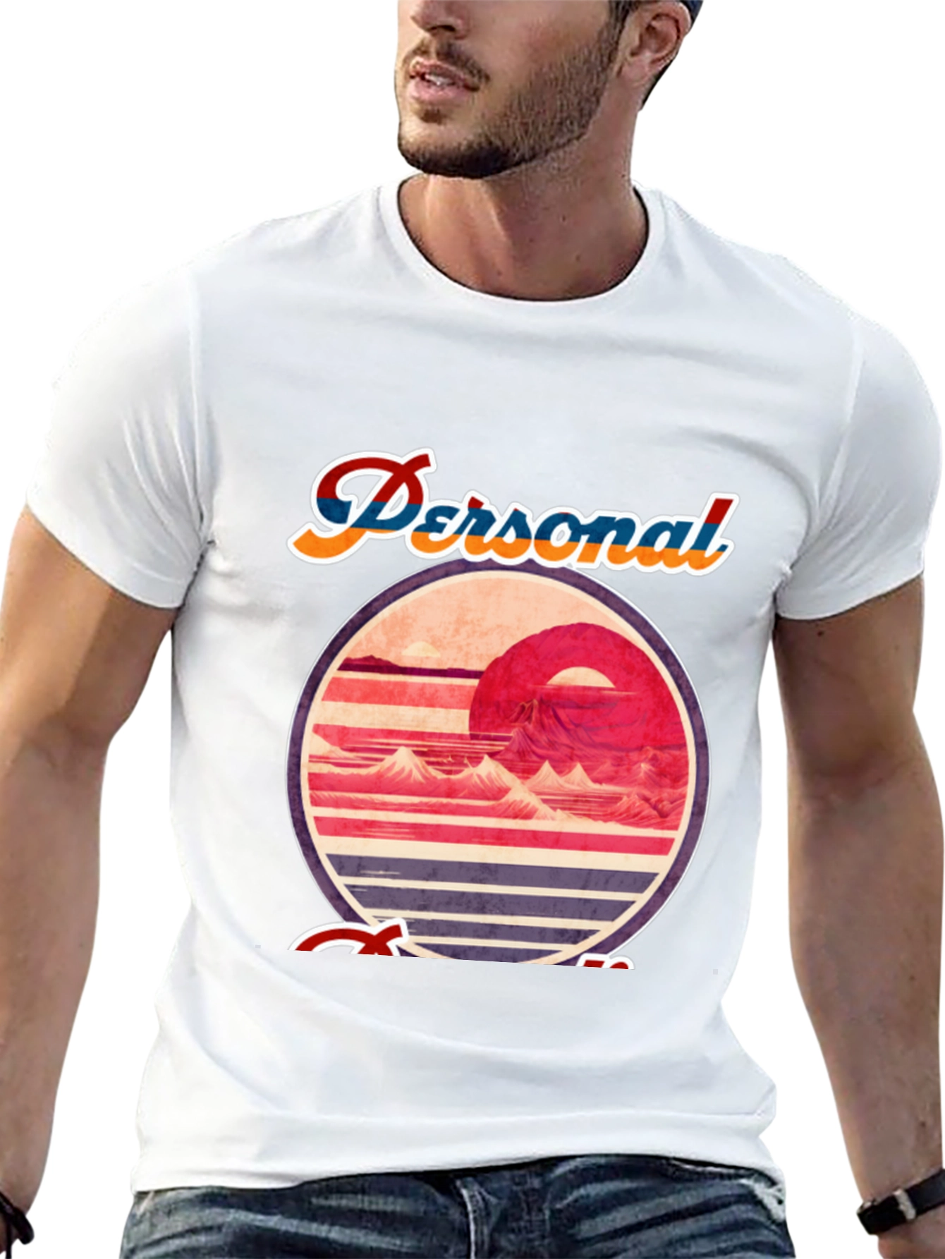 Retro Sunset Graphic Tee - Personal Escape T-Shirt
