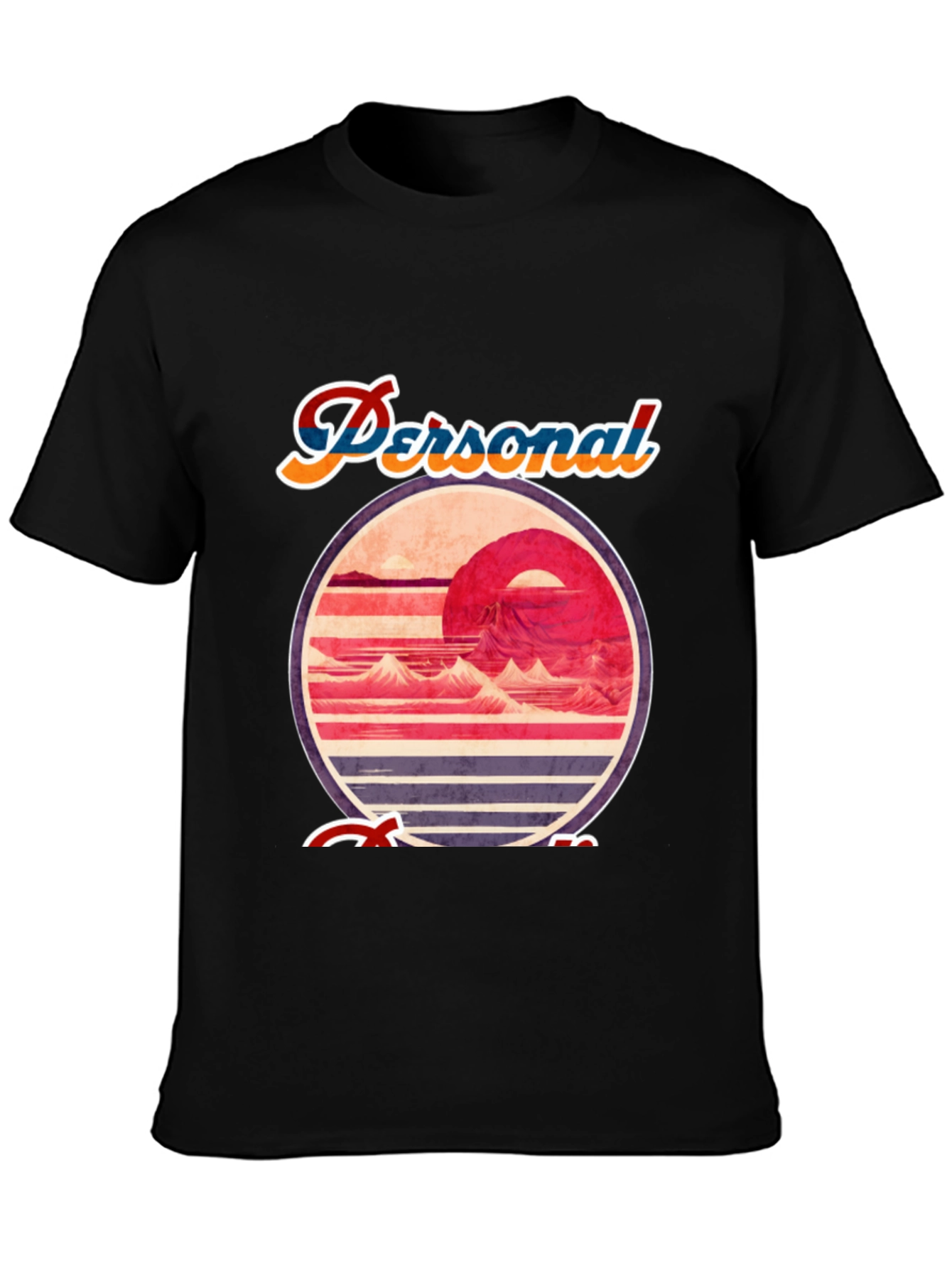 Retro Sunset Graphic Tee - Personal Escape T-Shirt