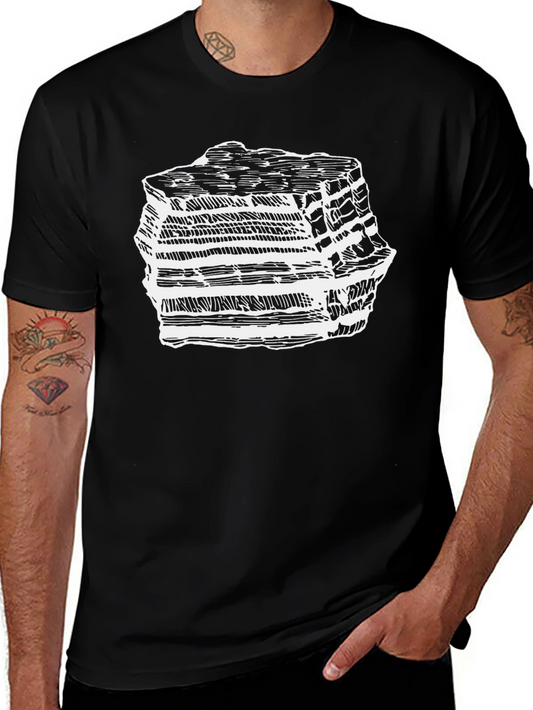 Layered Rock Graphic Tee - Geology T-Shirt