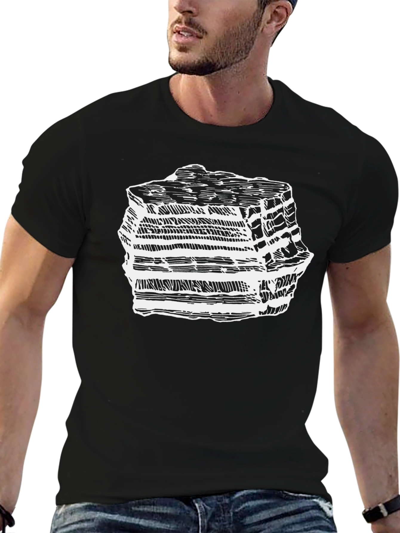 Layered Rock Graphic Tee - Geology T-Shirt