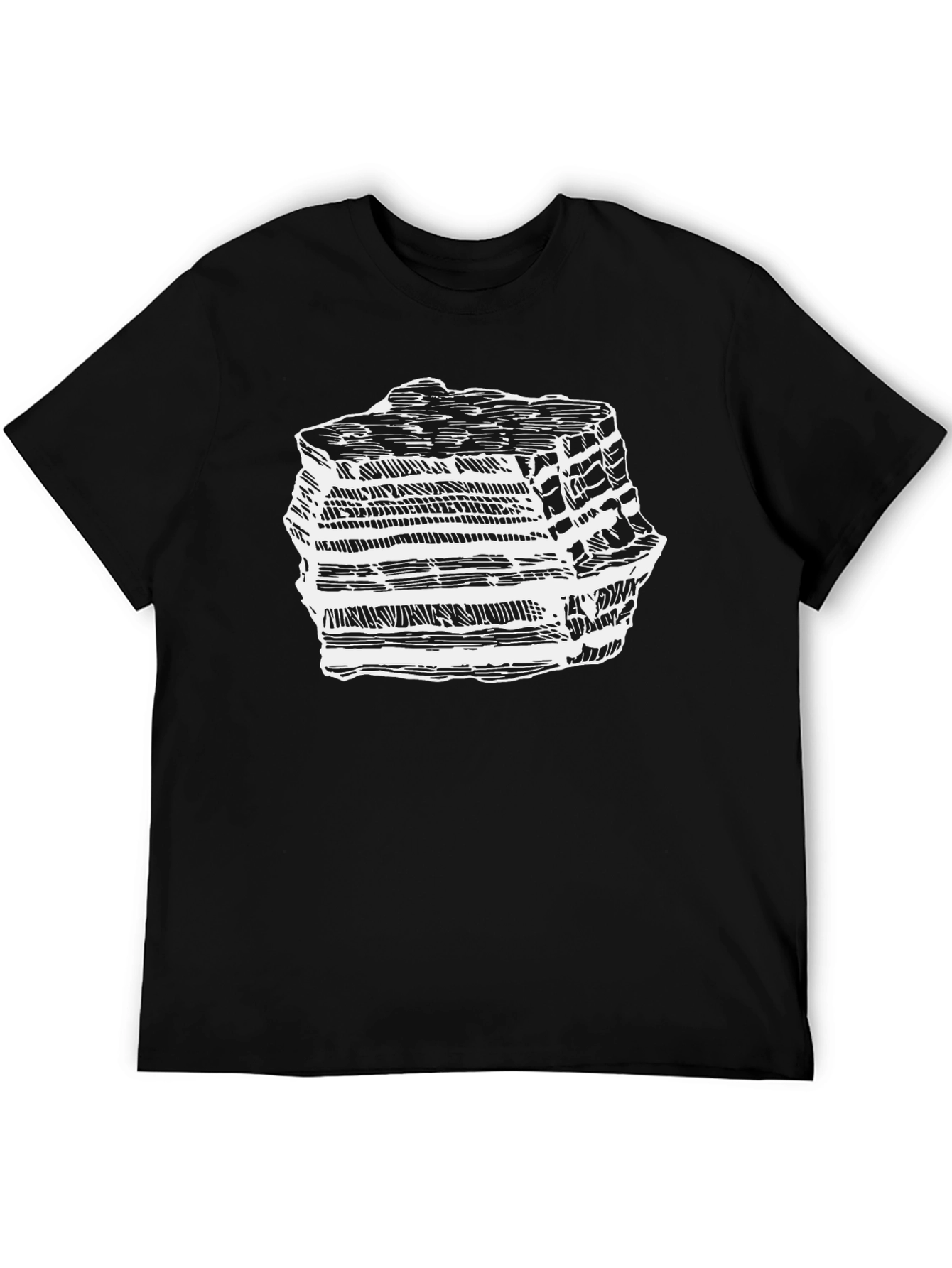 Layered Rock Graphic Tee - Geology T-Shirt