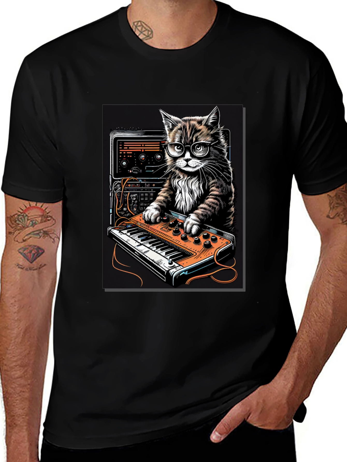 DJ Cat T-Shirt - Cool Music Lover Tee