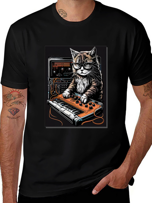 DJ Cat T-Shirt - Cool Music Lover Tee