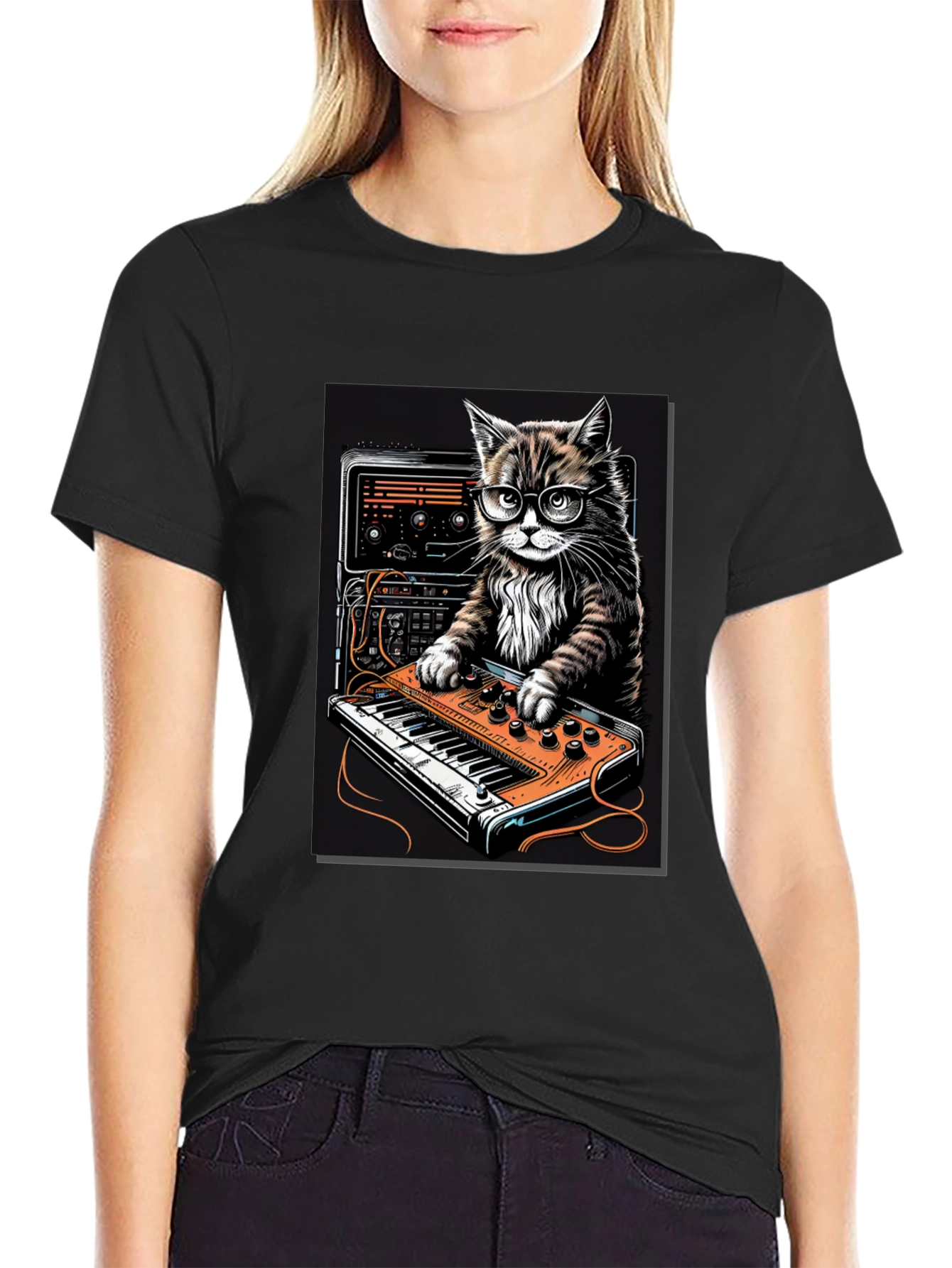 DJ Cat T-Shirt - Cool Music Lover Tee