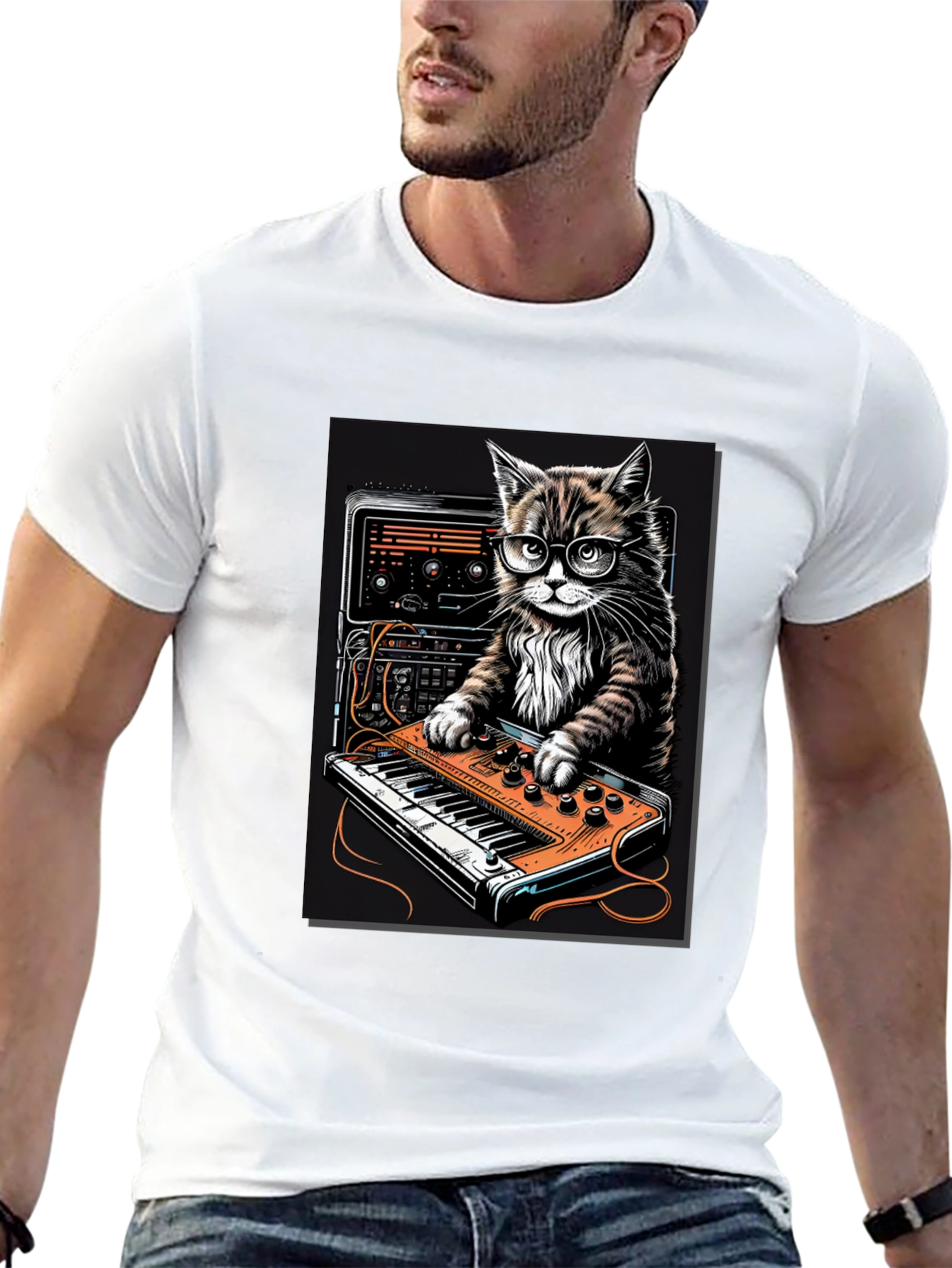 DJ Cat T-Shirt - Cool Music Lover Tee