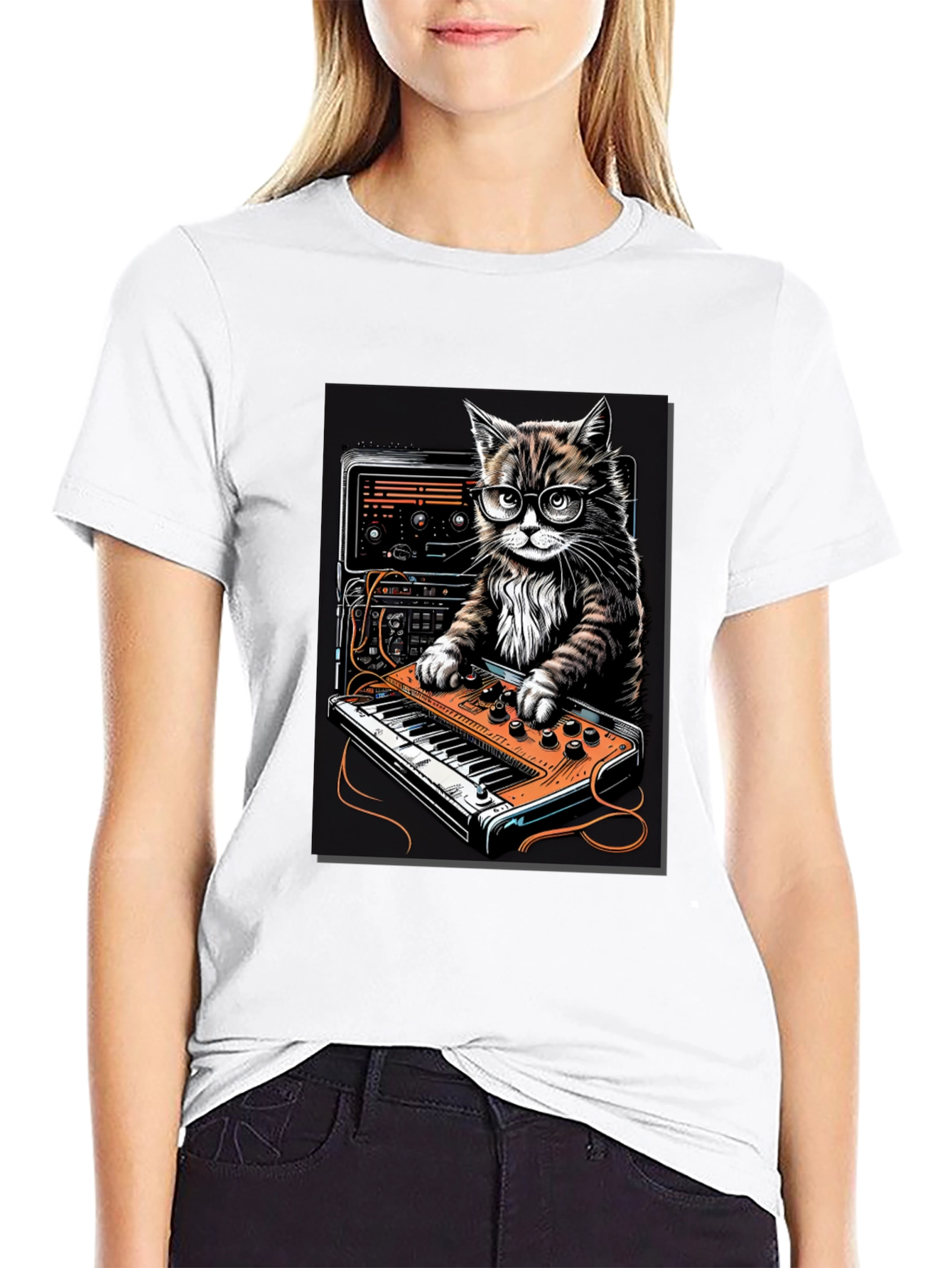 DJ Cat T-Shirt - Cool Music Lover Tee