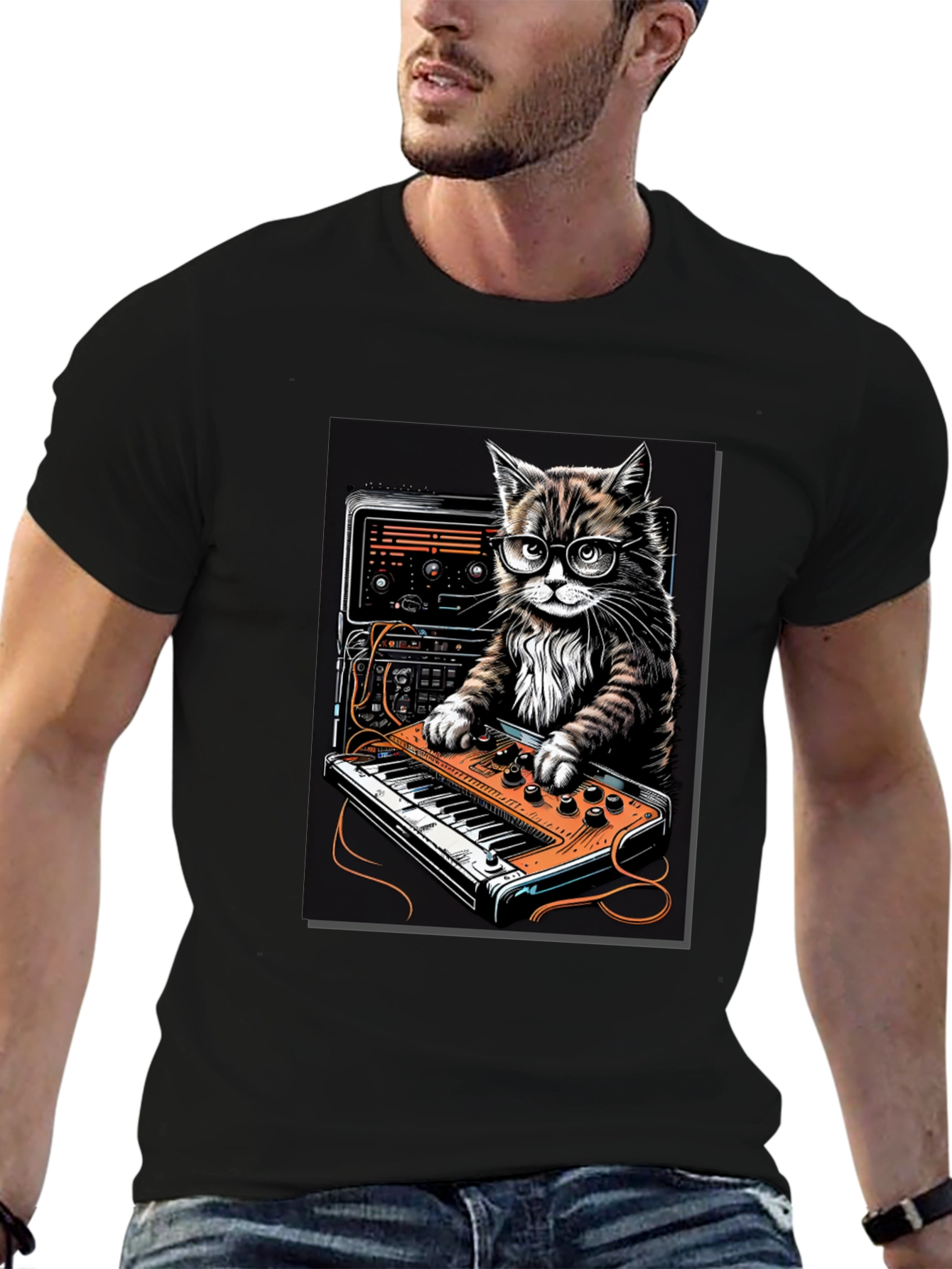DJ Cat T-Shirt - Cool Music Lover Tee
