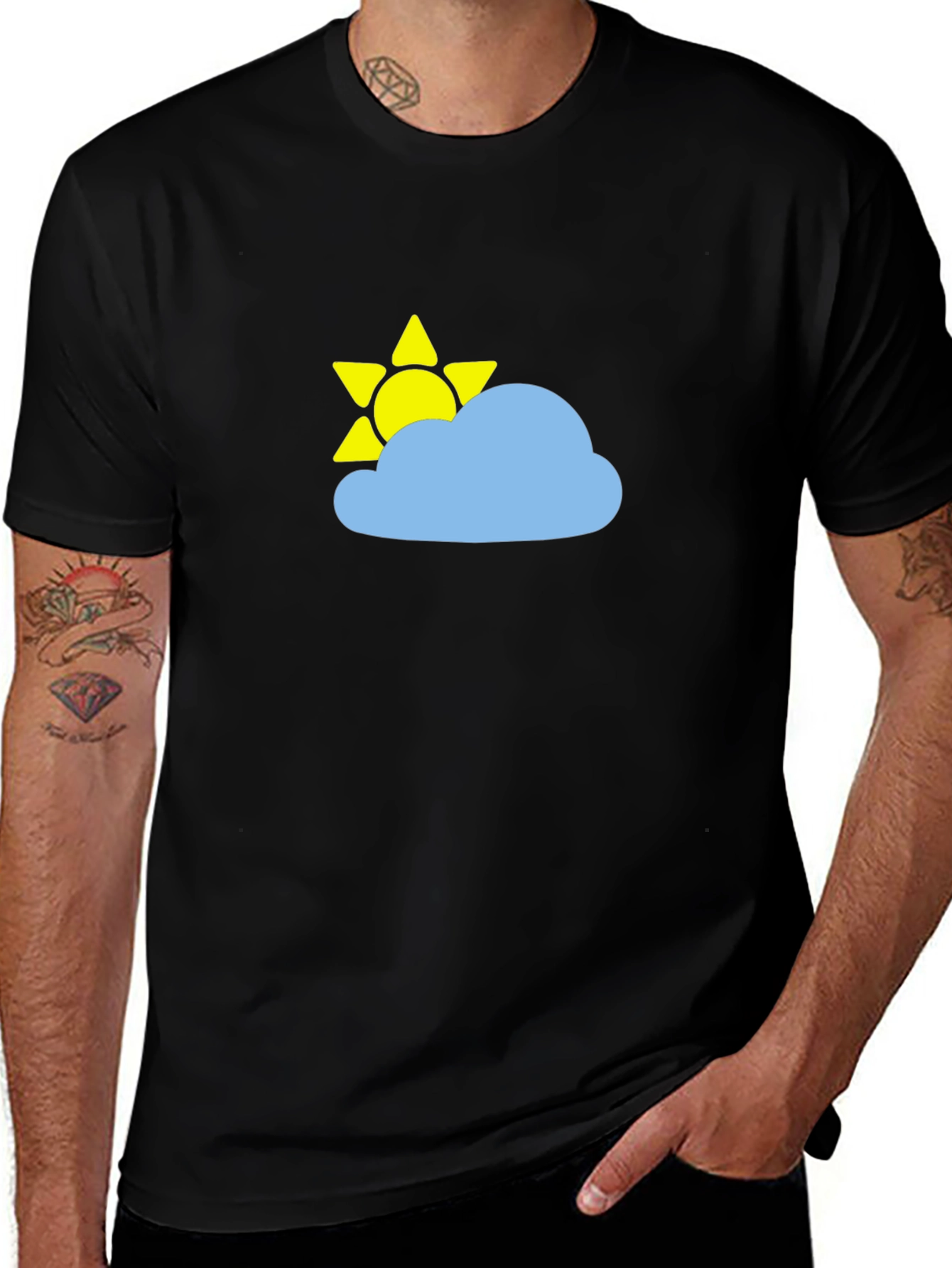 Sunny Day Cloud Graphic T-Shirt