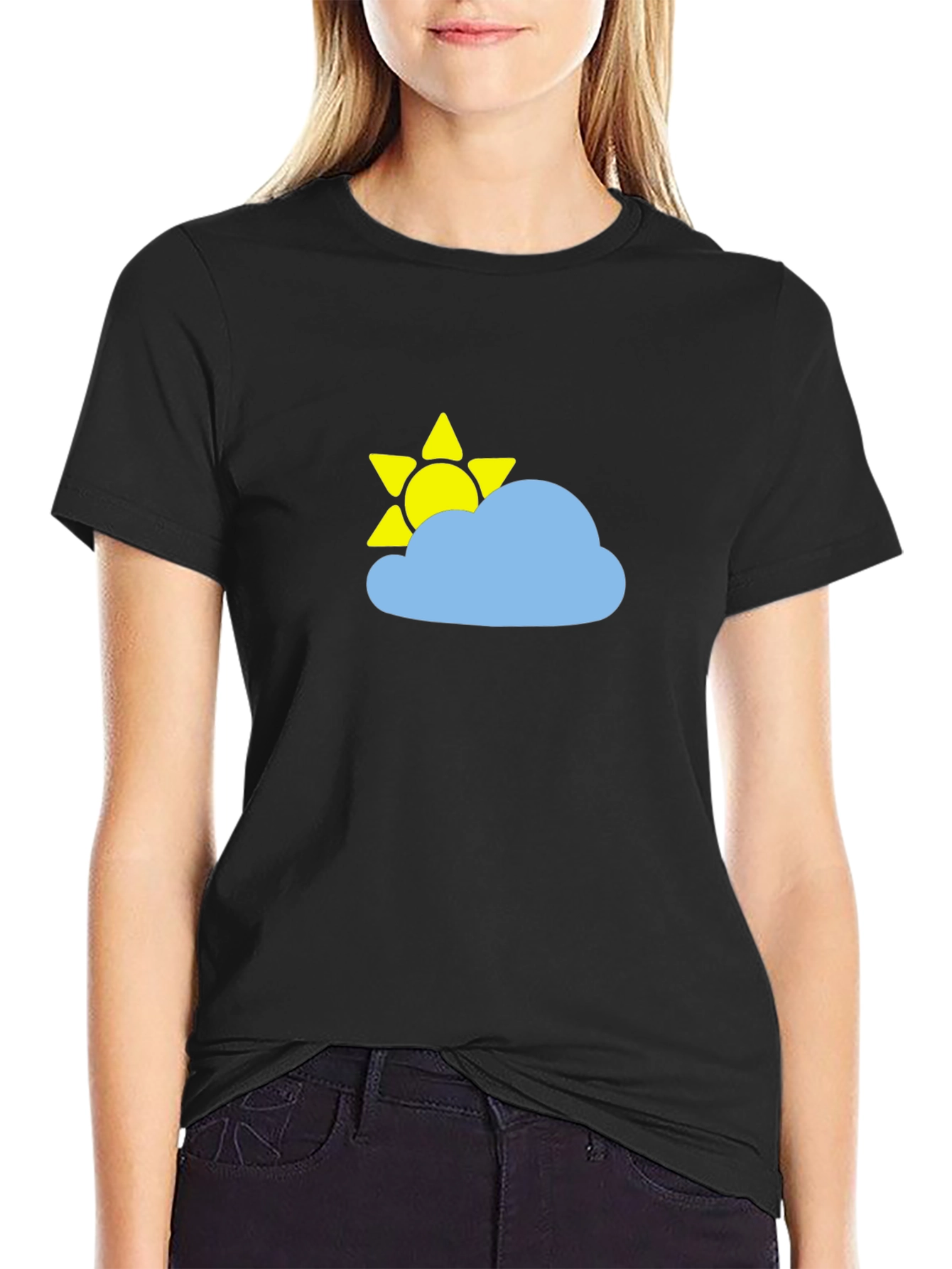 Sunny Day Cloud Graphic T-Shirt