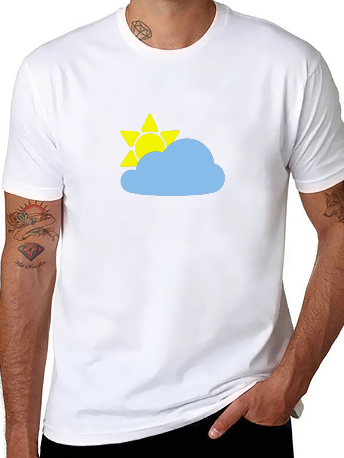 Sunny Day Cloud Graphic T-Shirt