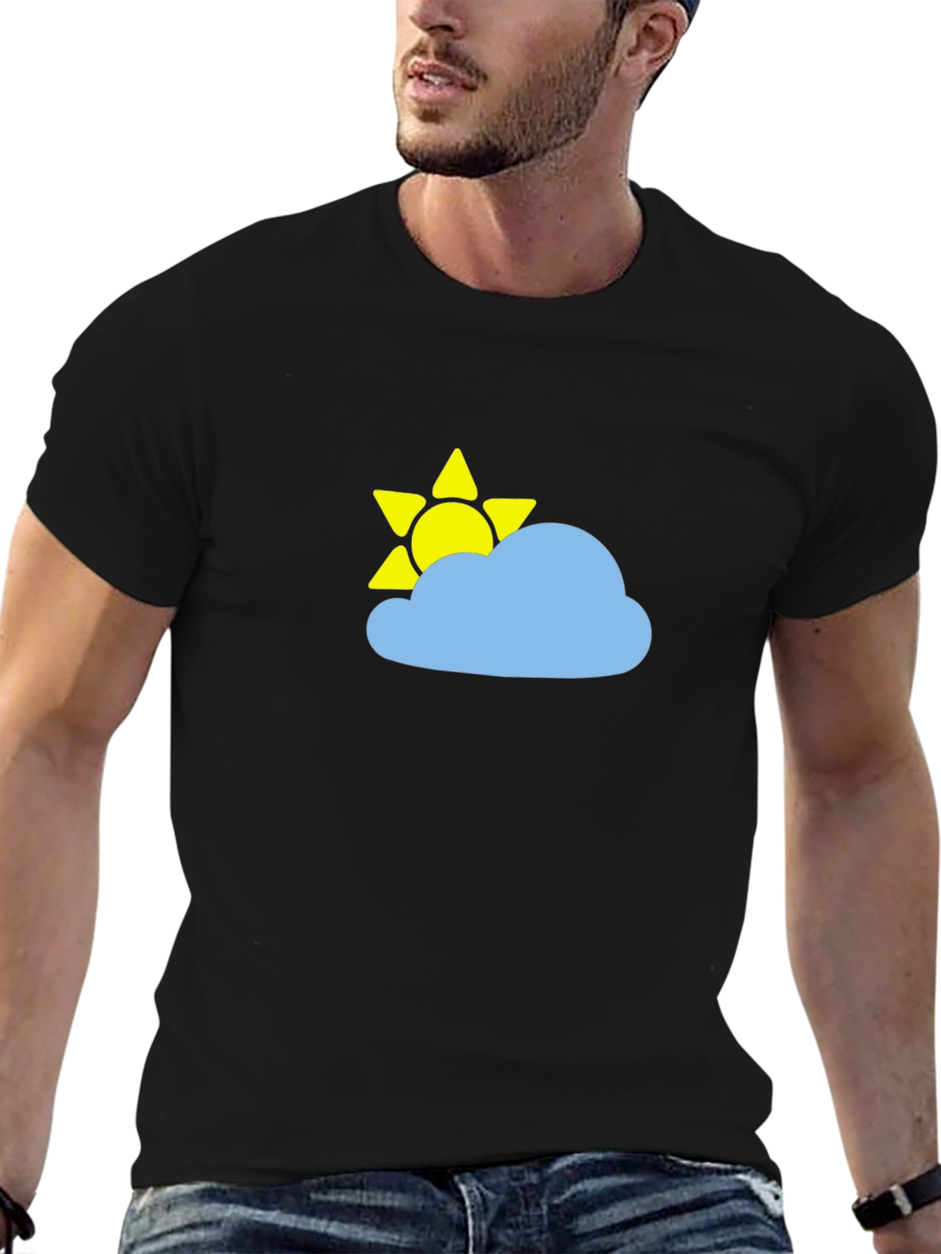 Sunny Day Cloud Graphic T-Shirt