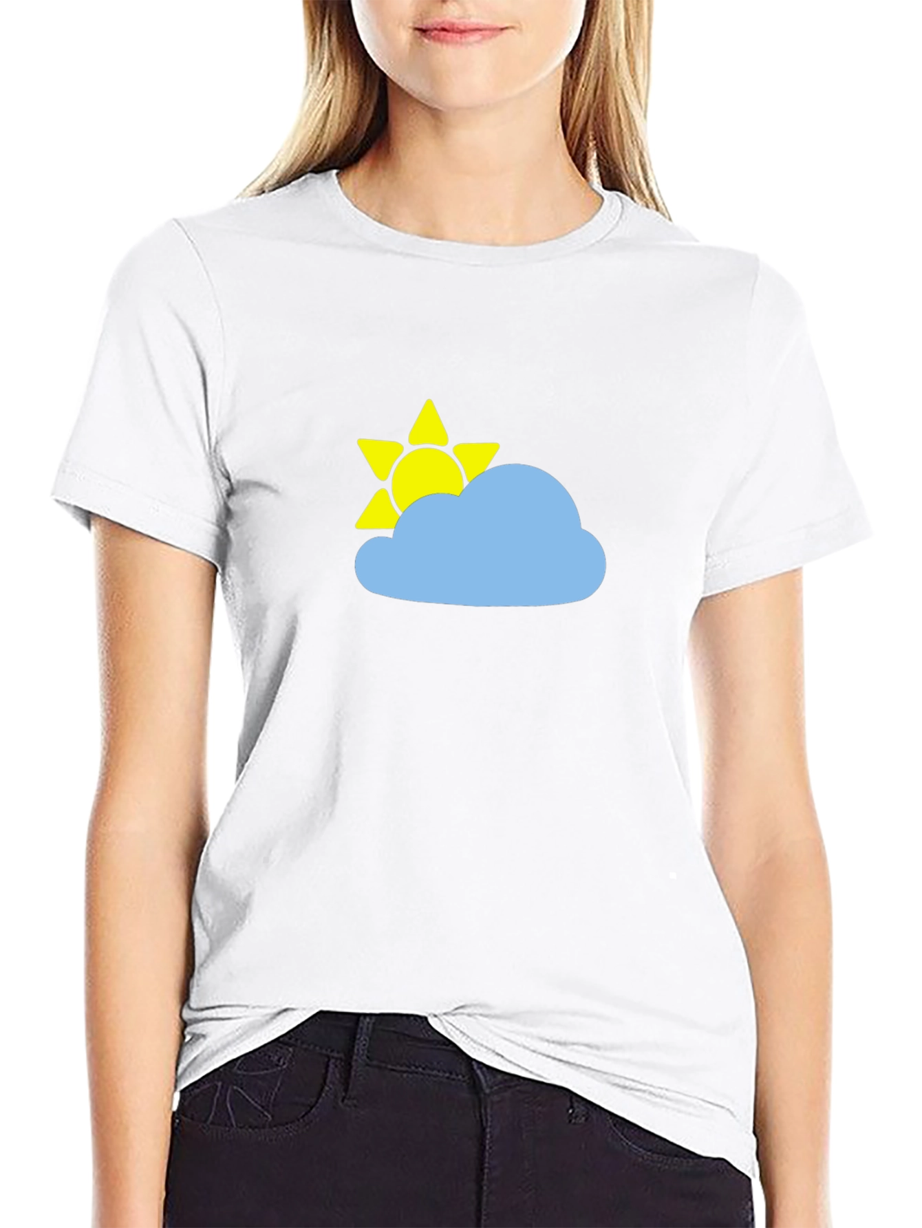 Sunny Day Cloud Graphic T-Shirt