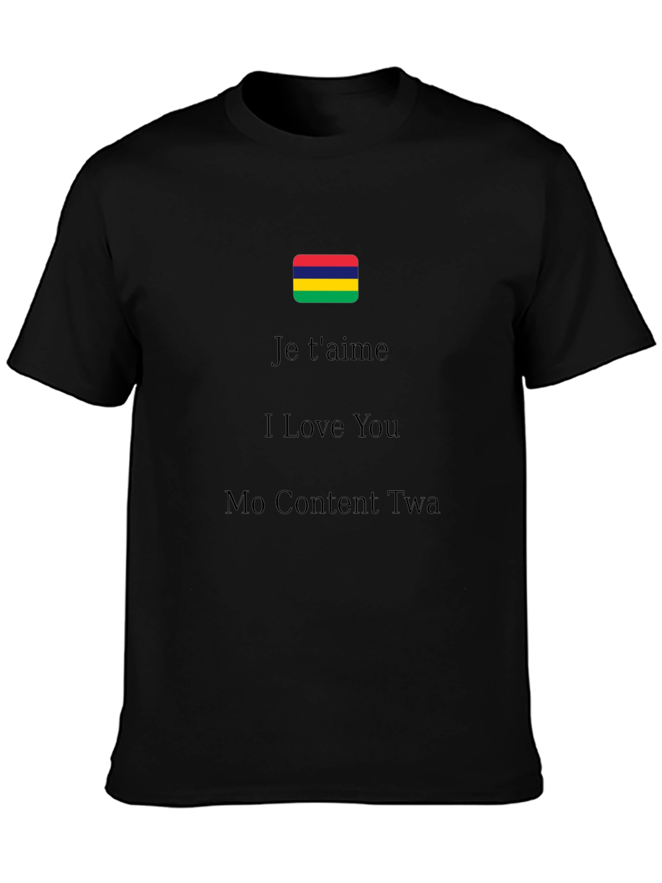 Mauritius Pride T-Shirt - Je Taime I Love You