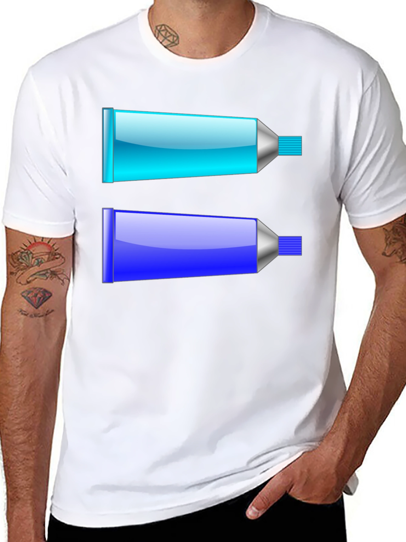Tubes Graphic Tee - Black Cotton Casual Shirt