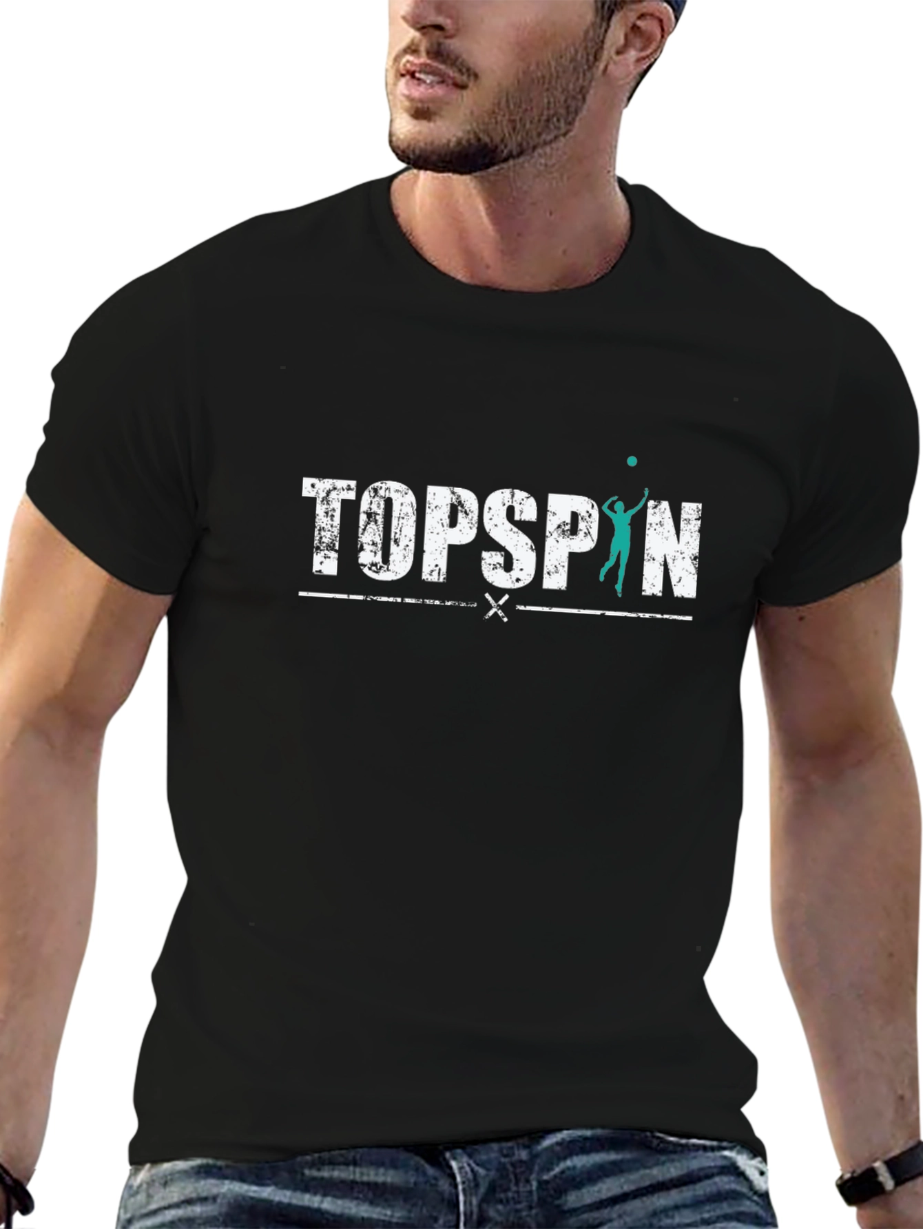 Topspin Volleyball Graphic Tee - Stylish Sport T-Shirt