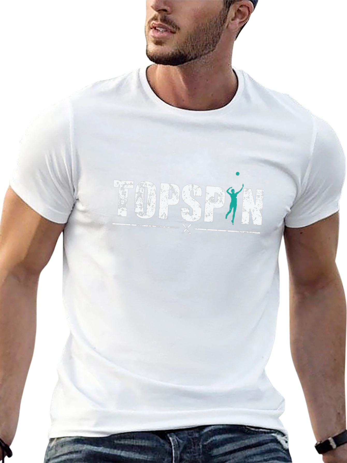 Topspin Volleyball Graphic Tee - Stylish Sport T-Shirt