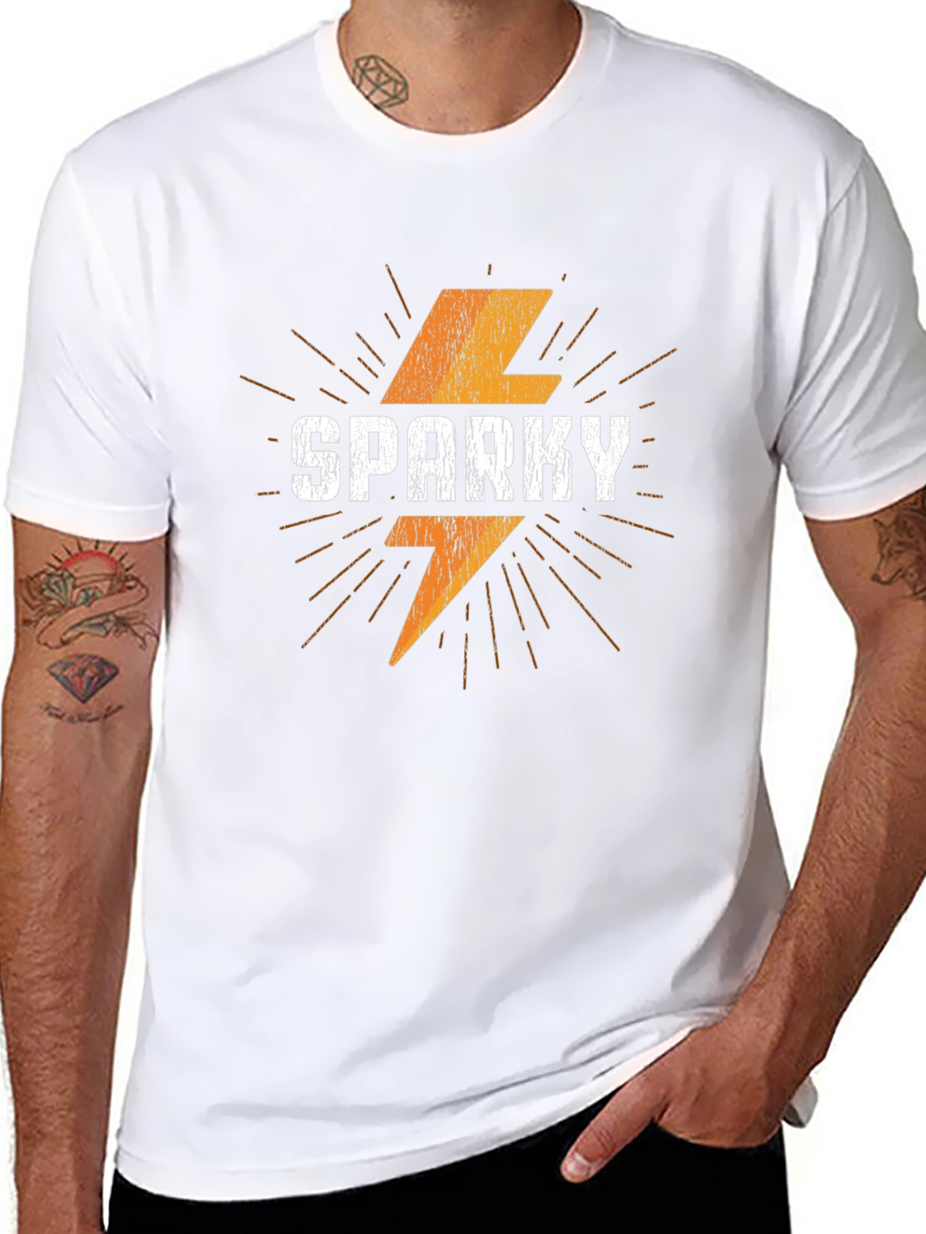 Sparky Graphic Tee - Retro Style Mens T-Shirt