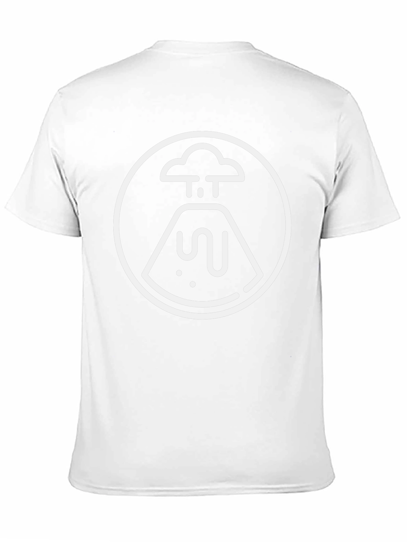 Volcano Graphic Tee - Black Cotton T-Shirt