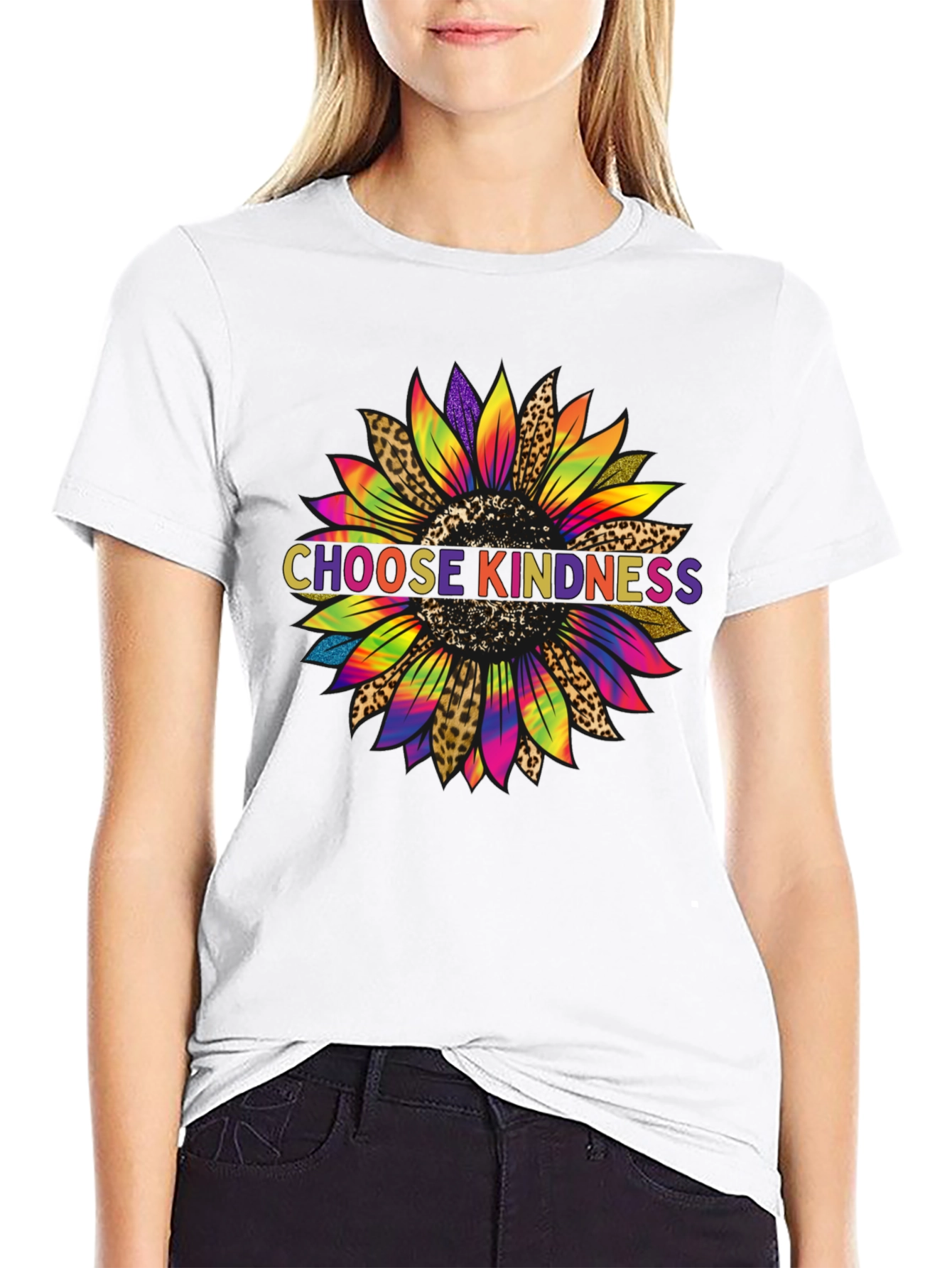 Choose Kindness Sunflower Graphic Tee