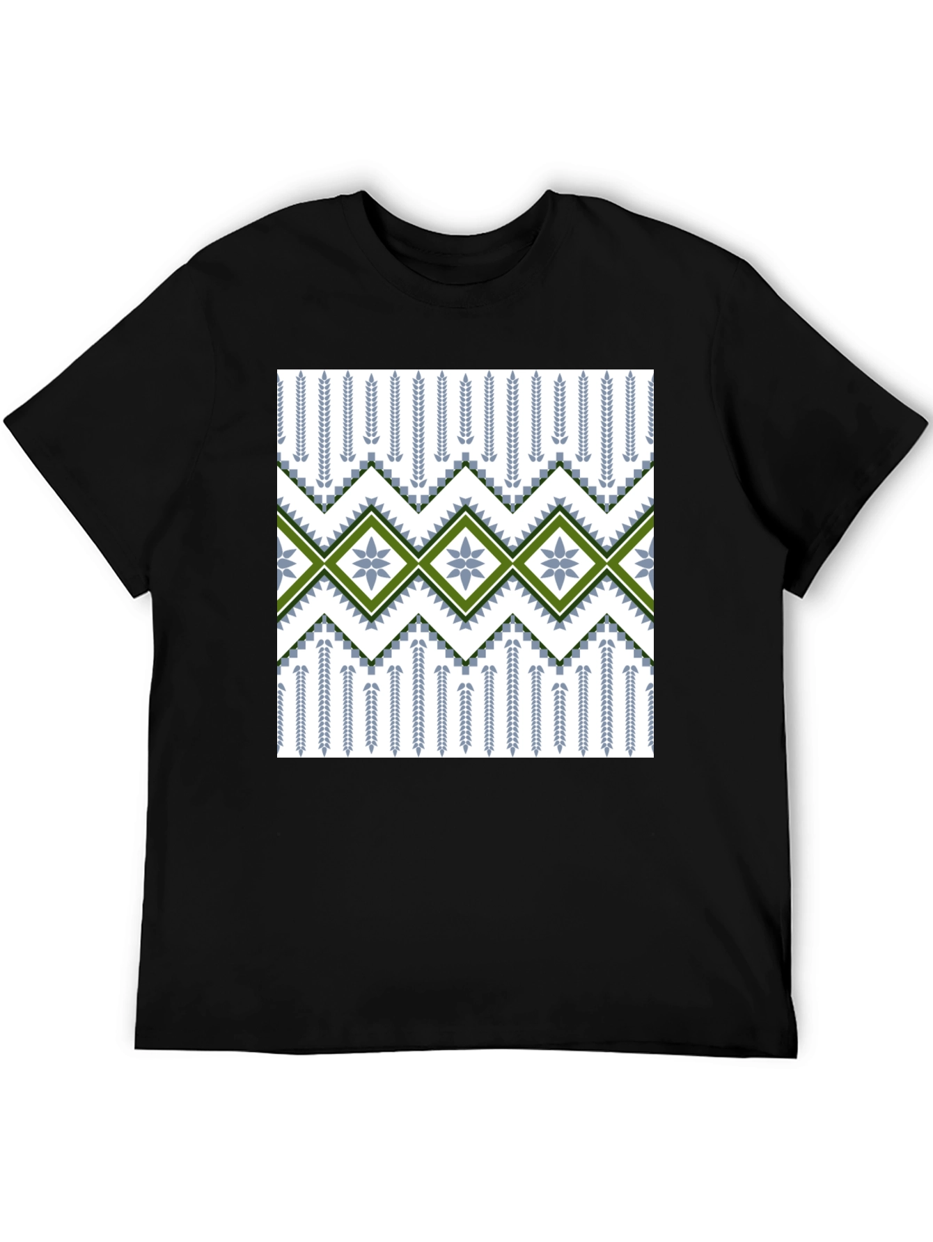 Patterned T-Shirt - Geometric Design