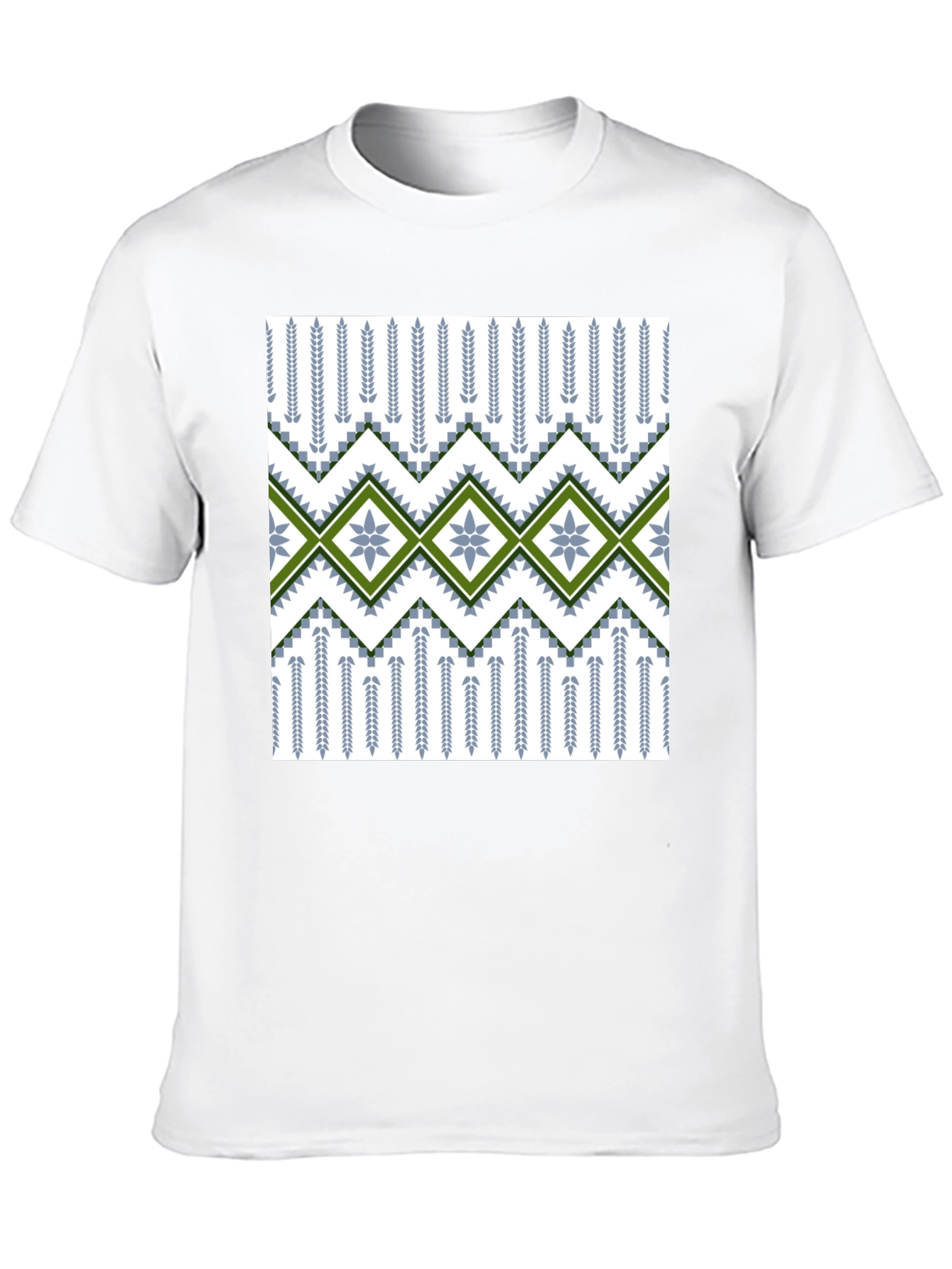 Patterned T-Shirt - Geometric Design