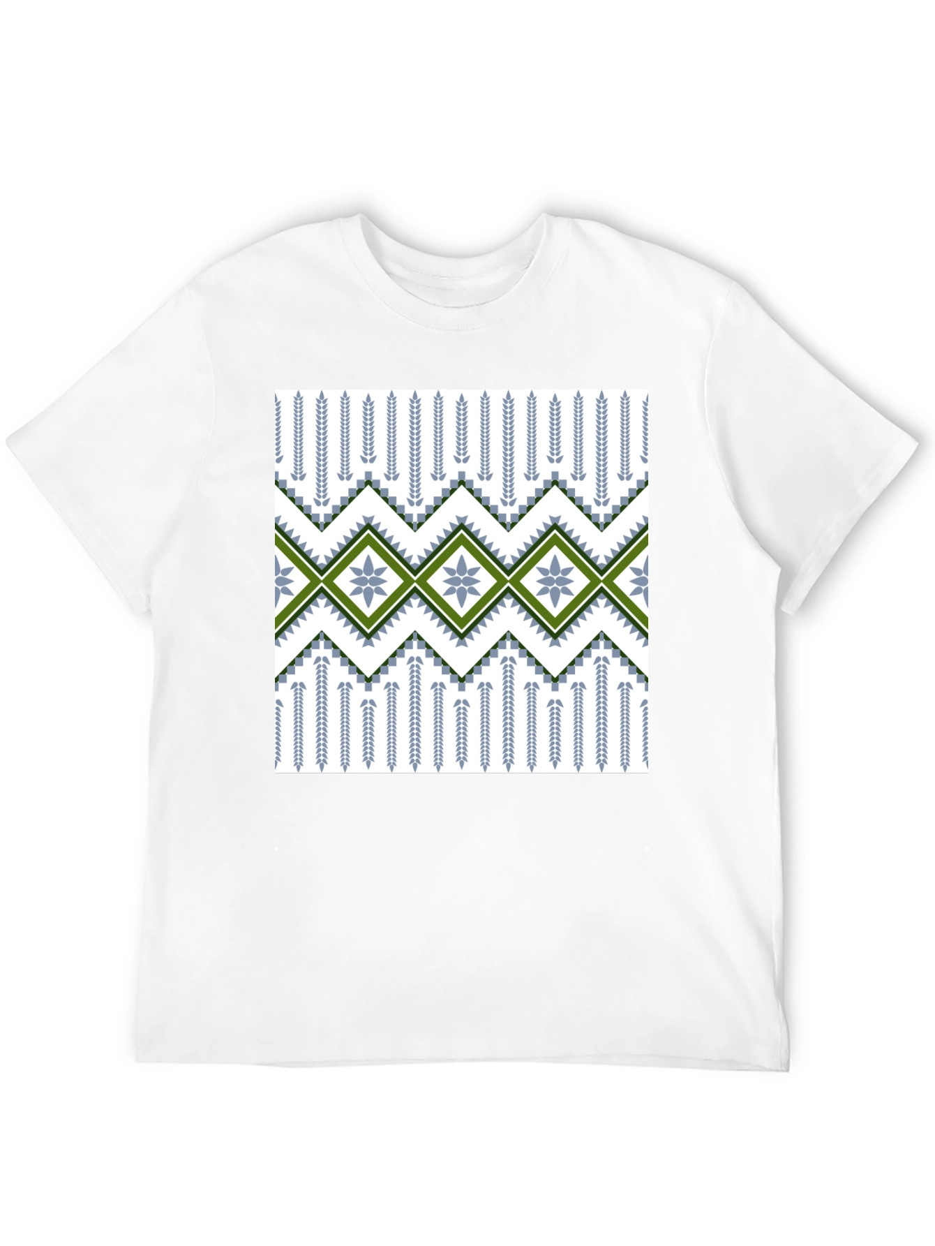 Patterned T-Shirt - Geometric Design