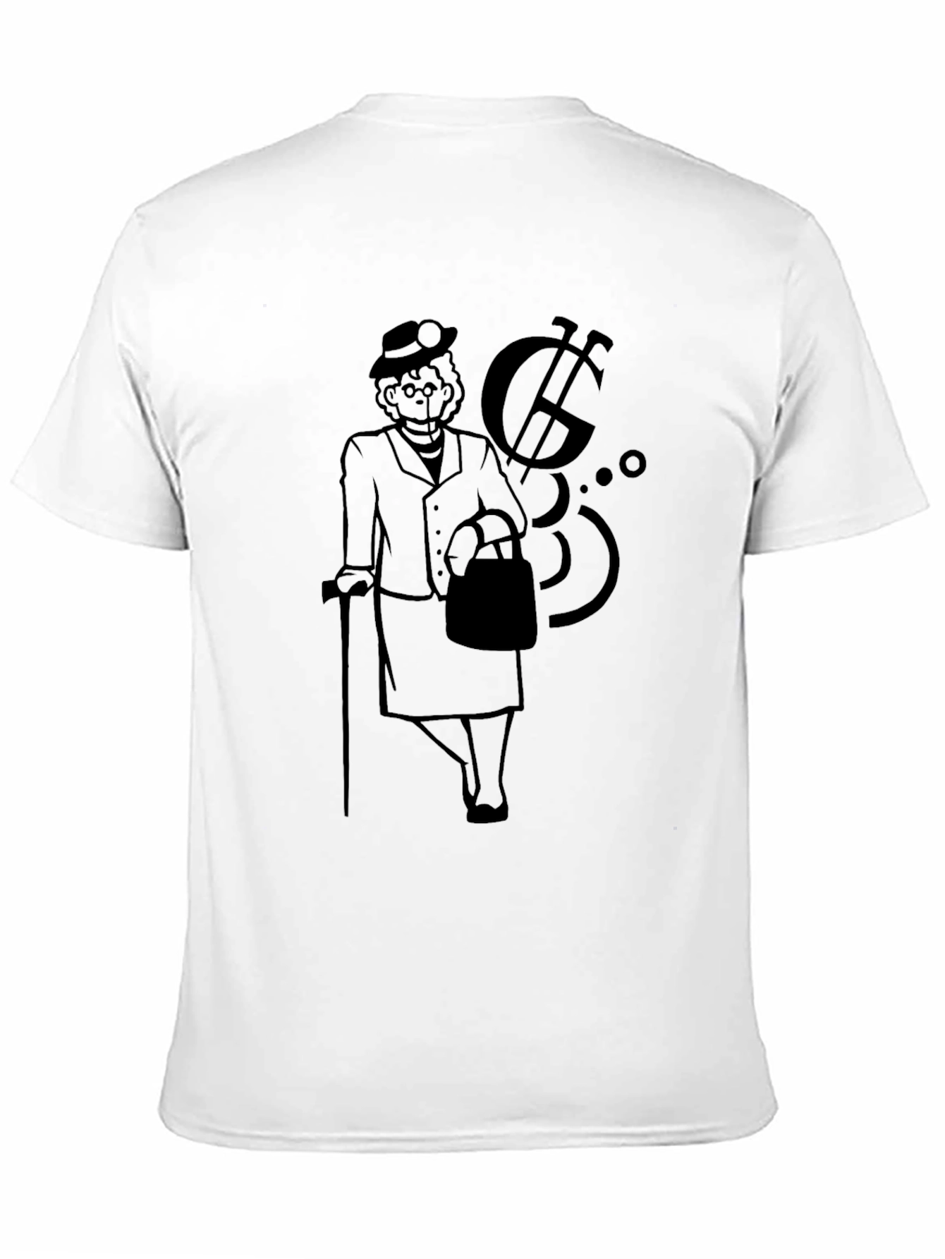 Gangsta Granny Graphic Tee - Black Cotton Comfort