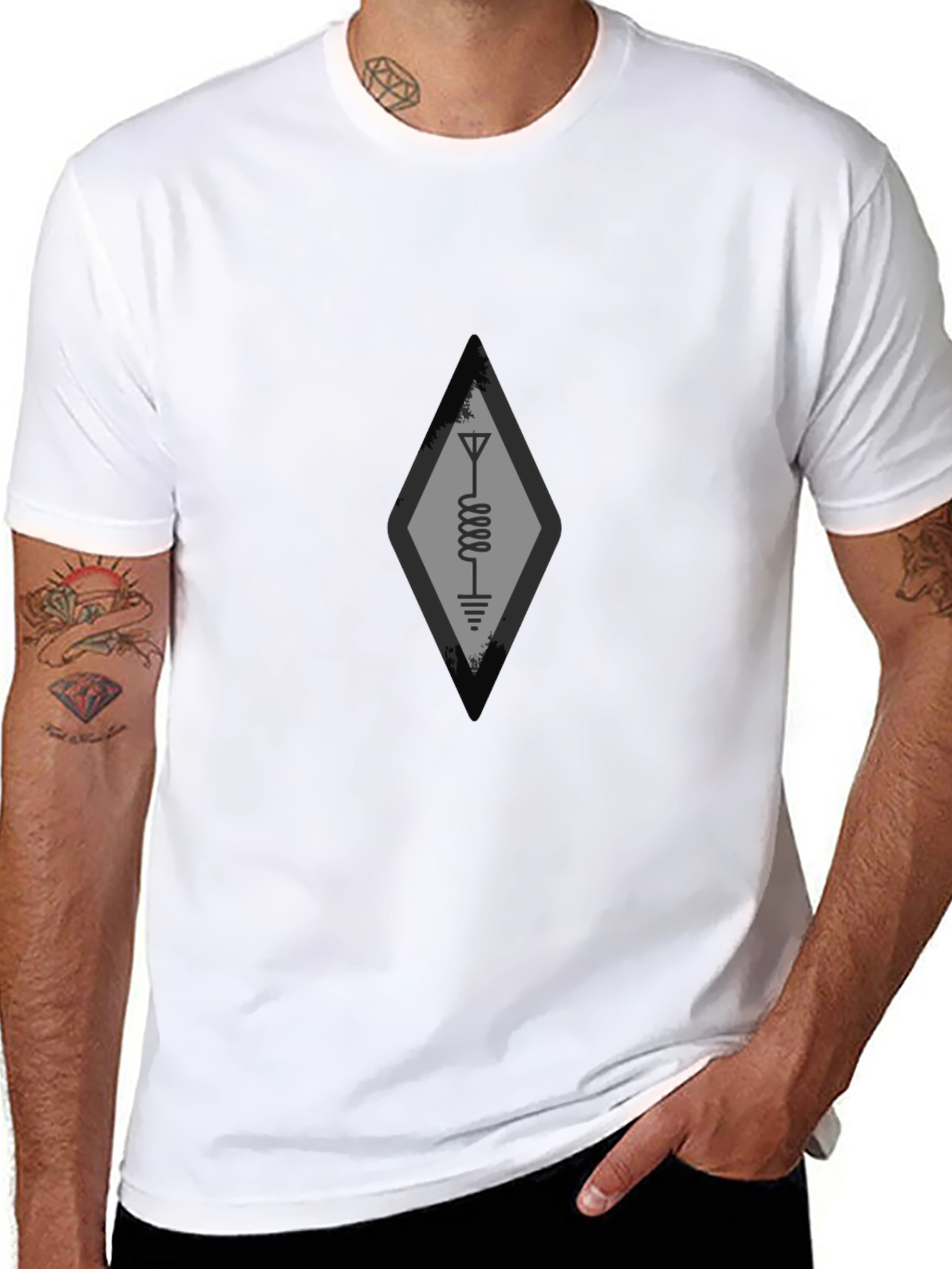 Radio Circuit T-Shirt - Black Ham Radio Design