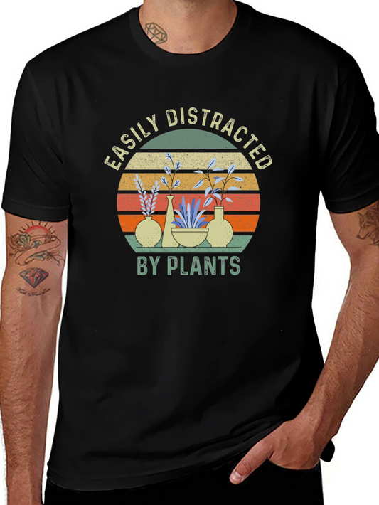 Easily Distracted By Plants Graphic T-Shirt