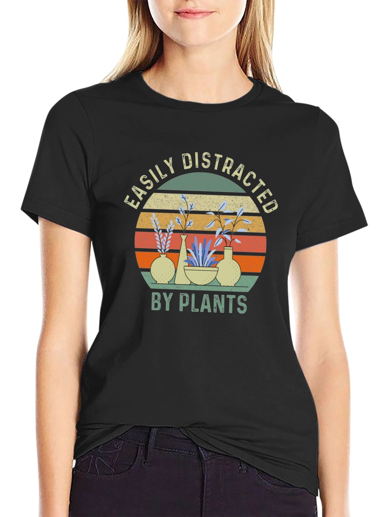 Easily Distracted By Plants Graphic T-Shirt