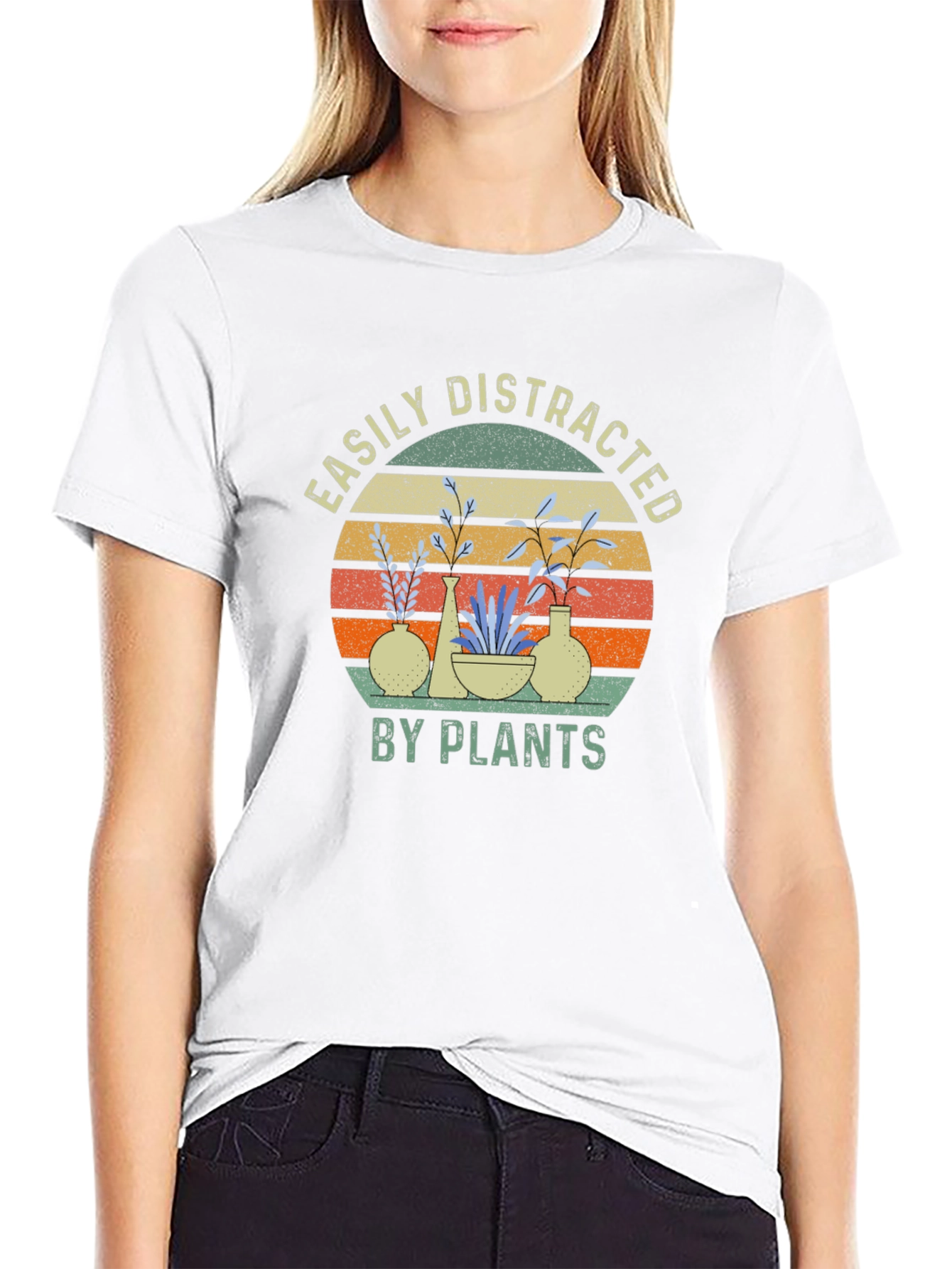 Easily Distracted By Plants Graphic T-Shirt