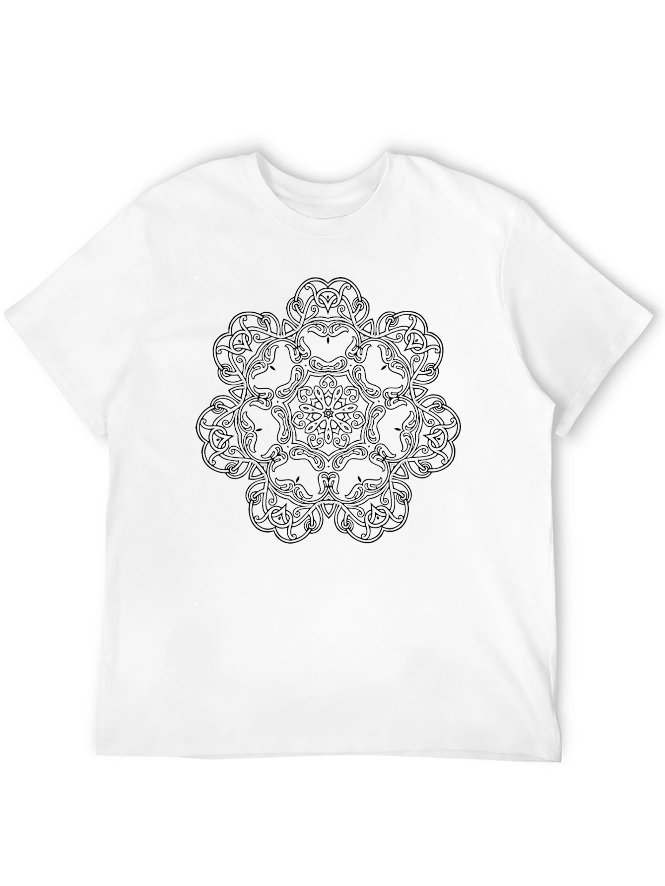 Celtic Knot Mandala Graphic Black T-Shirt
