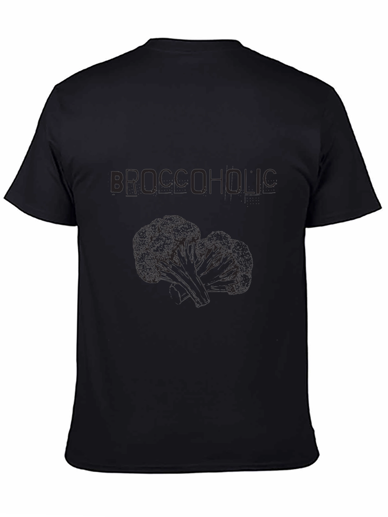 Broccoholic Black T-Shirt - Funny Vegan Apparel