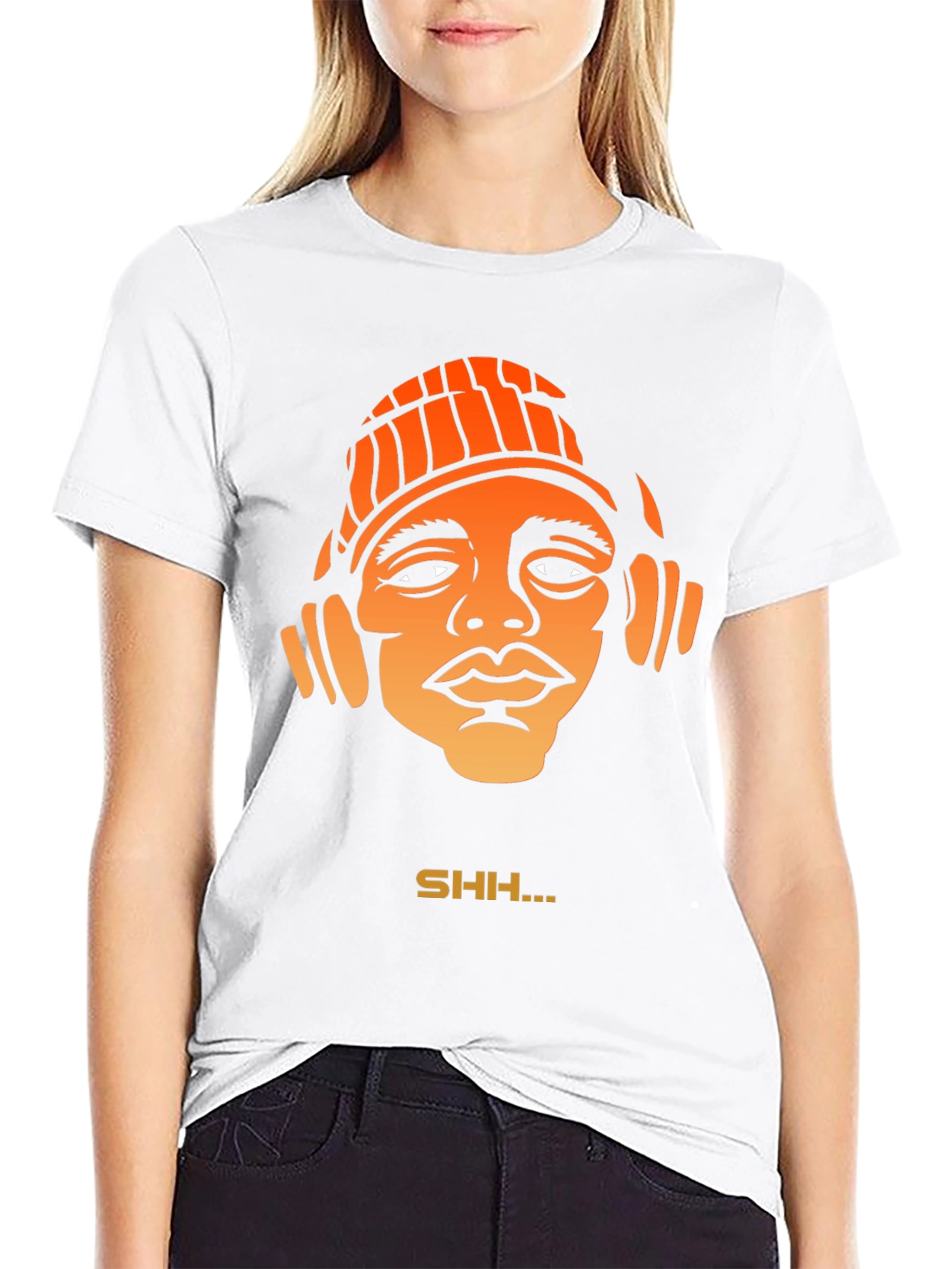 Cool Graphic T-Shirt with SHH... Design