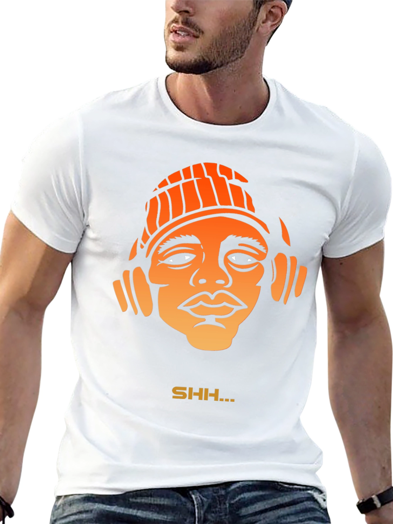 Cool Graphic T-Shirt with SHH... Design