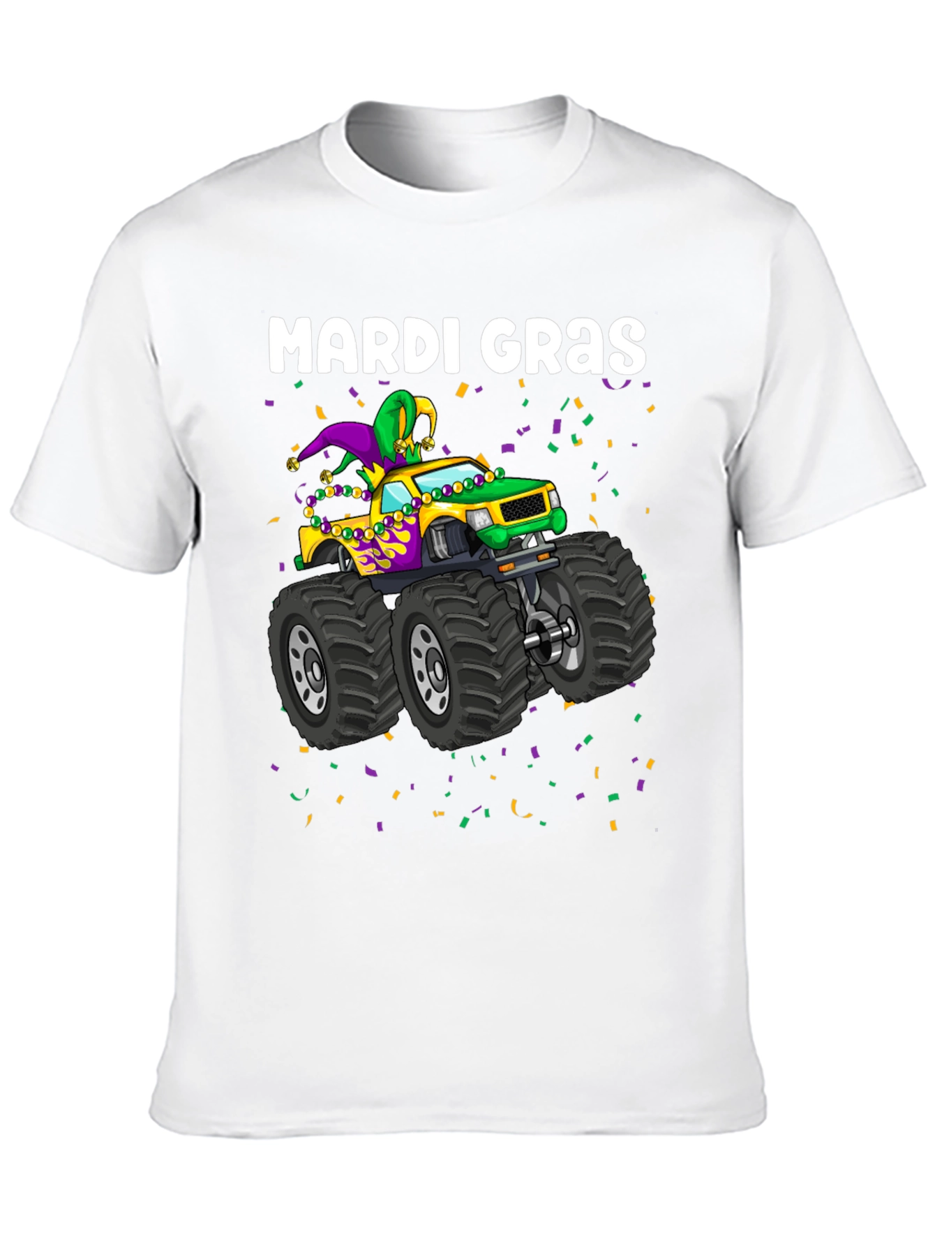 Mardi Gras Monster Truck T-Shirt