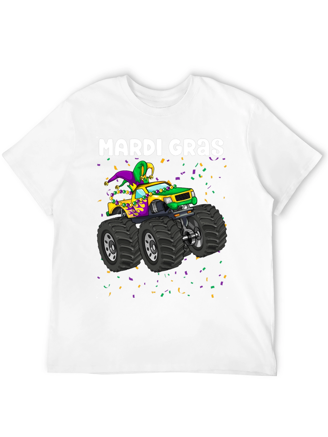 Mardi Gras Monster Truck T-Shirt