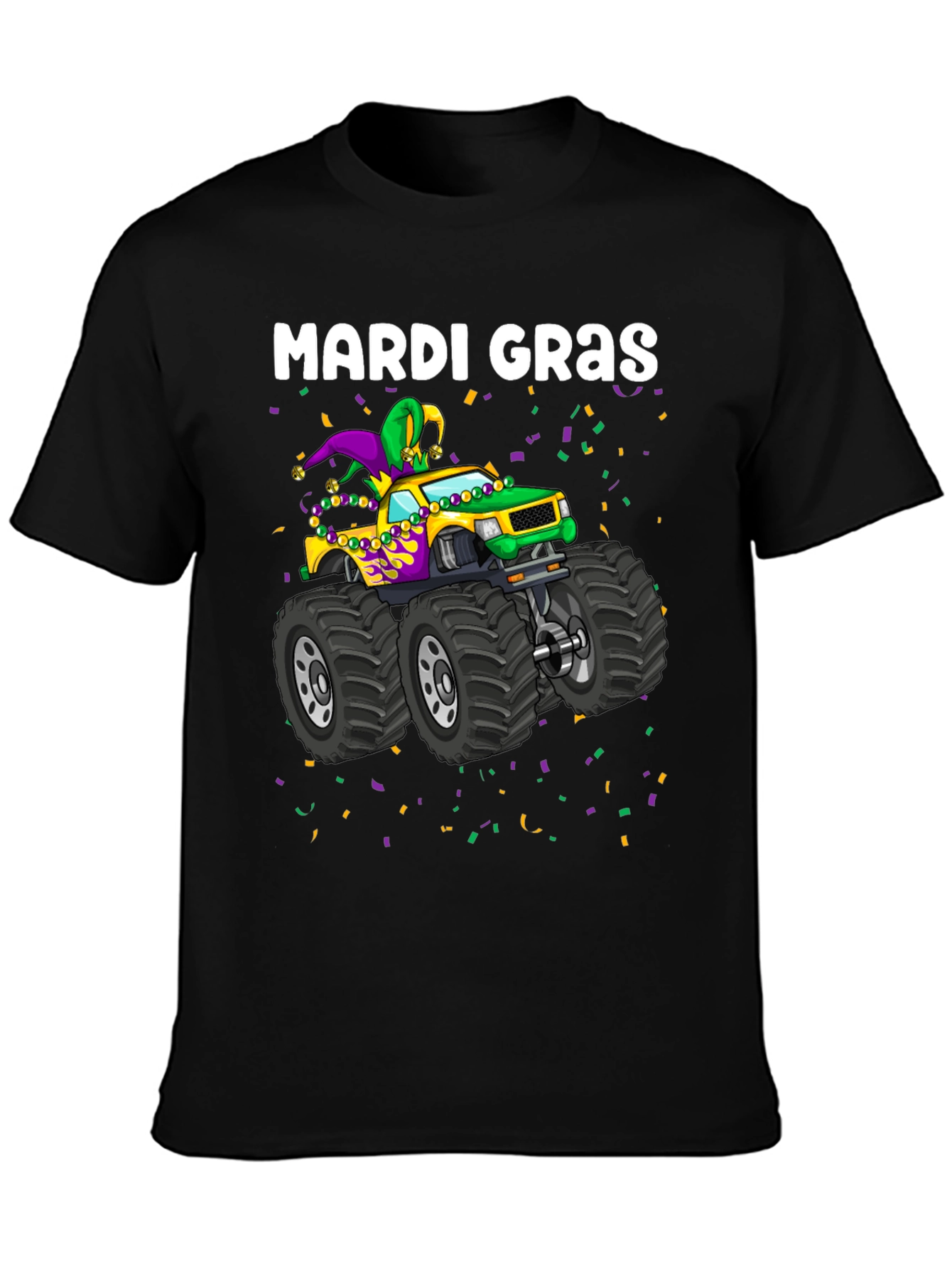 Mardi Gras Monster Truck T-Shirt