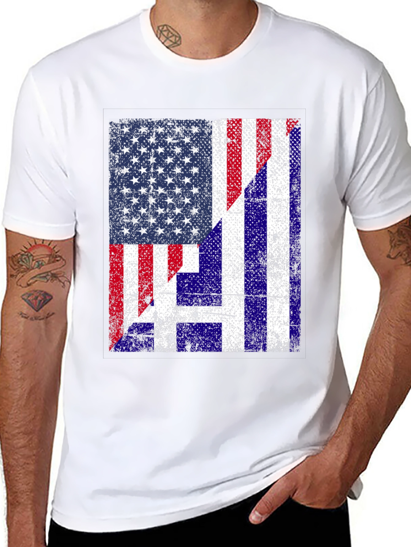 American Flag H T-Shirt