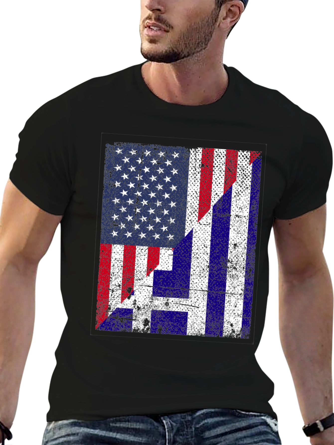 American Flag H T-Shirt