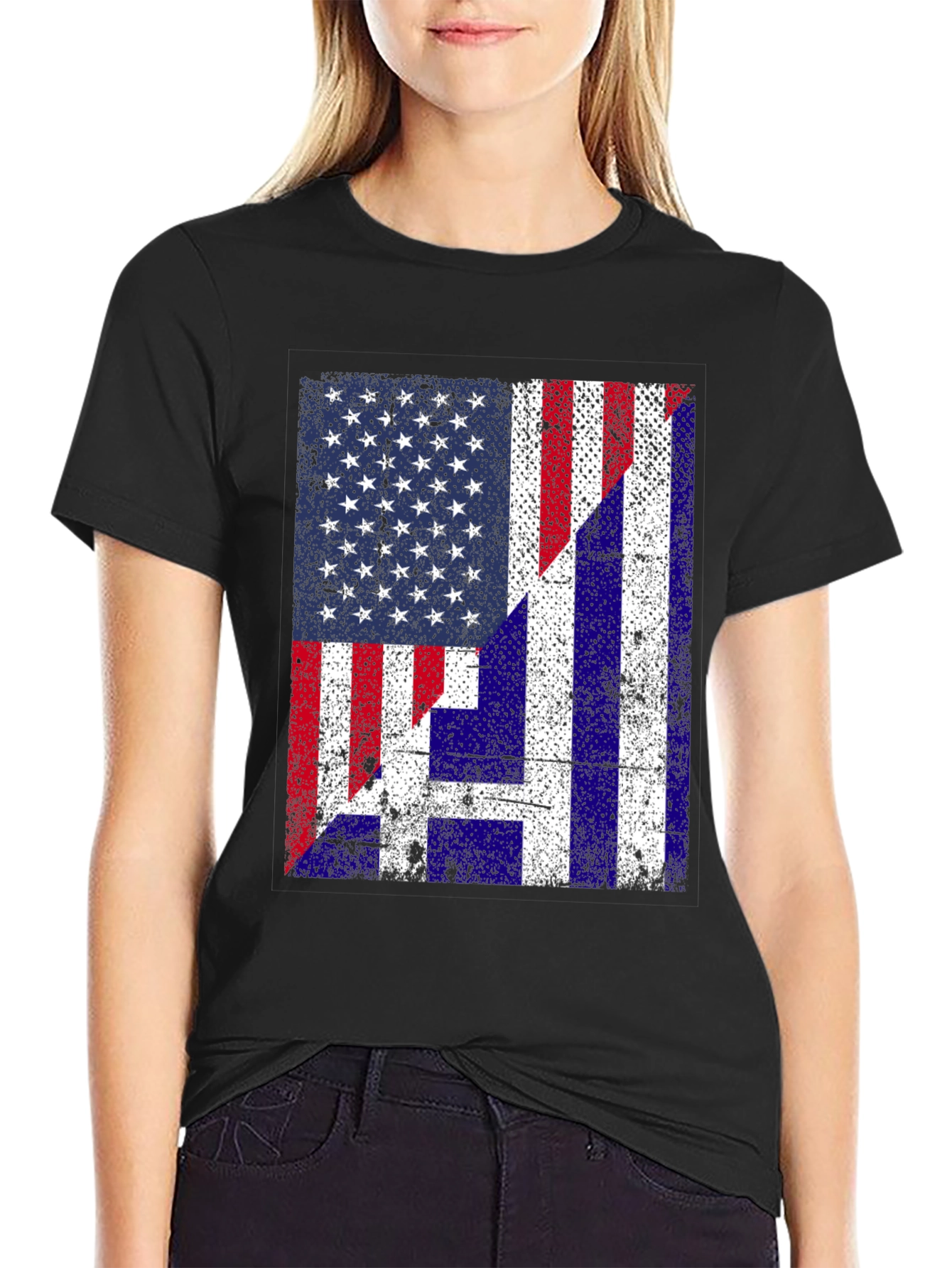 American Flag H T-Shirt