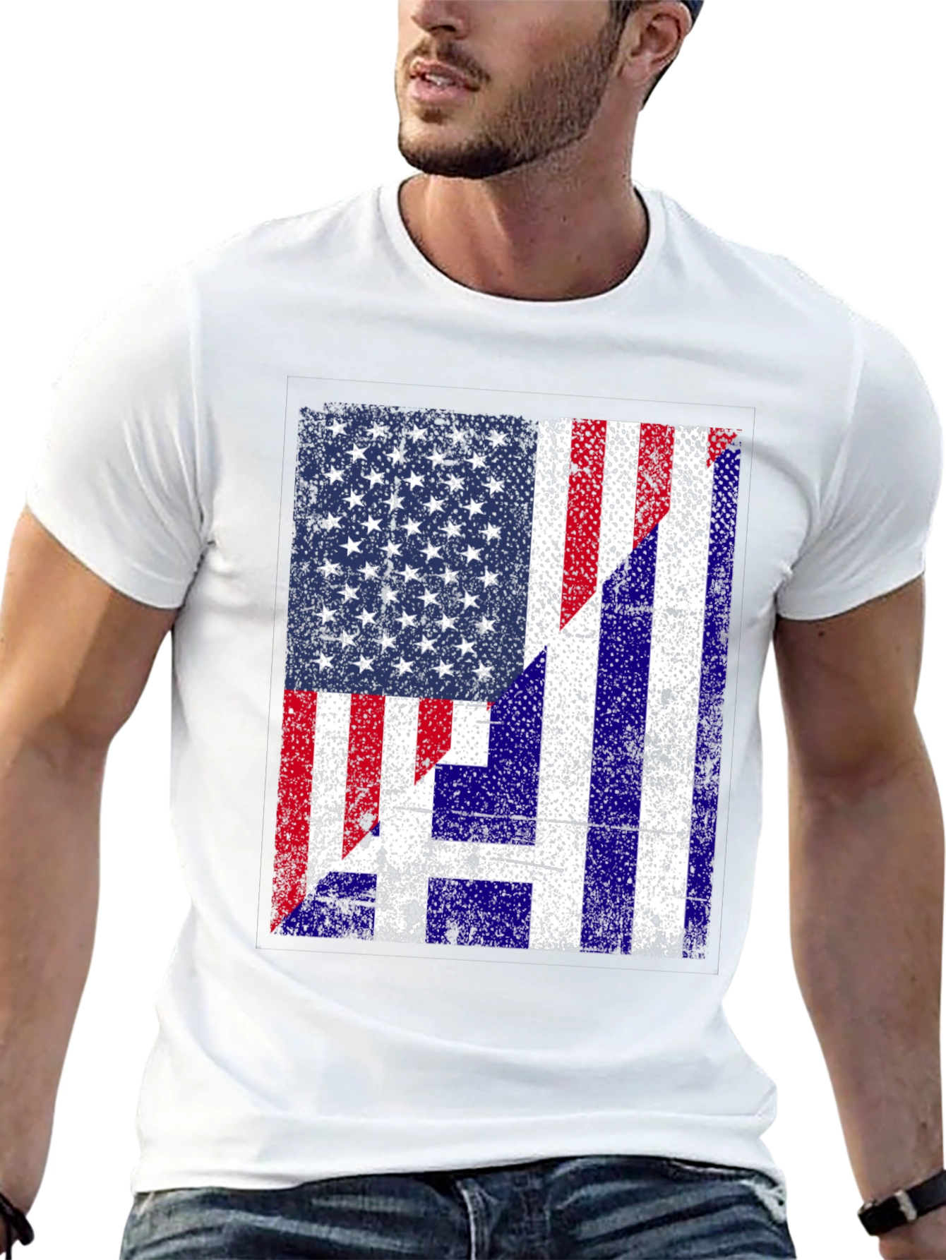 American Flag H T-Shirt