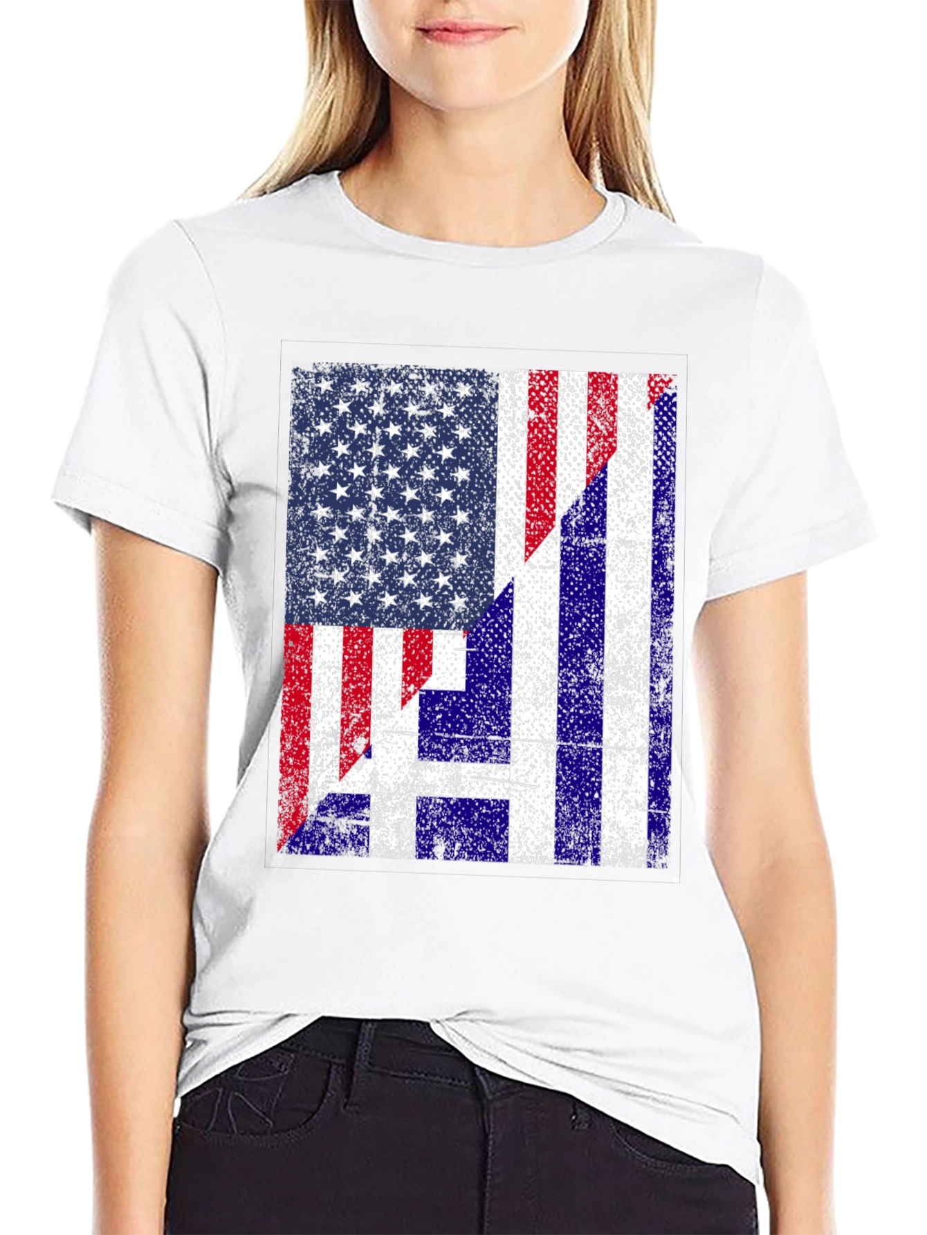 American Flag H T-Shirt