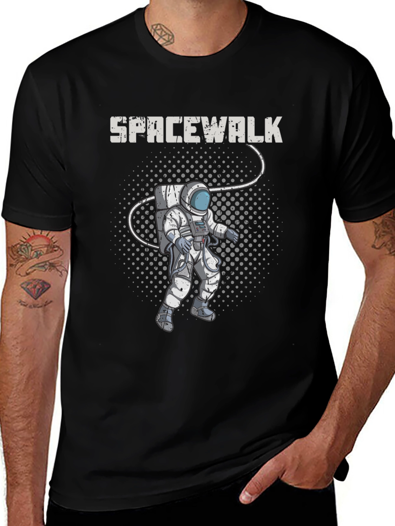 Spacewalk Graphic T-Shirt - Astronaut Design