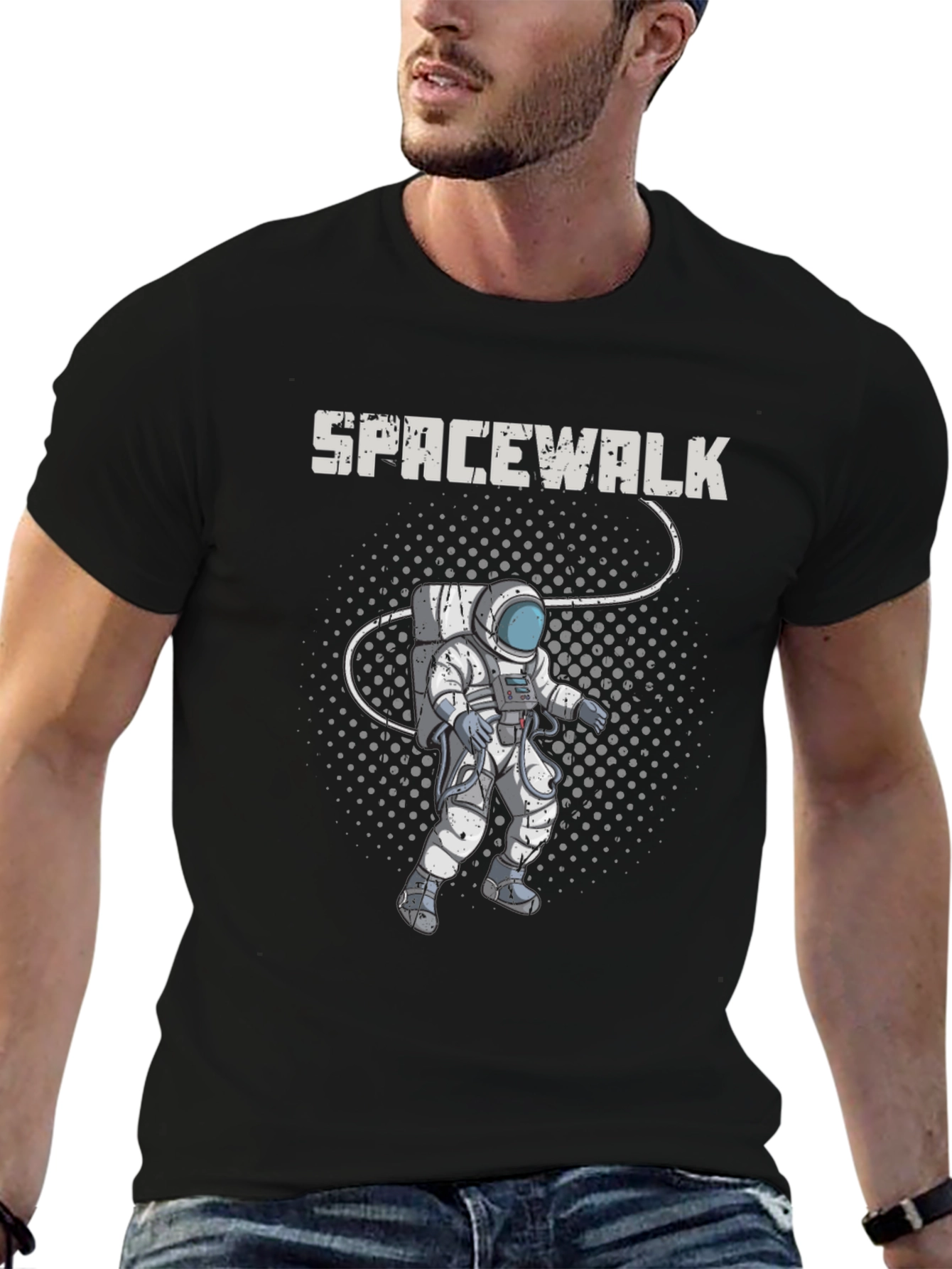 Spacewalk Graphic T-Shirt - Astronaut Design