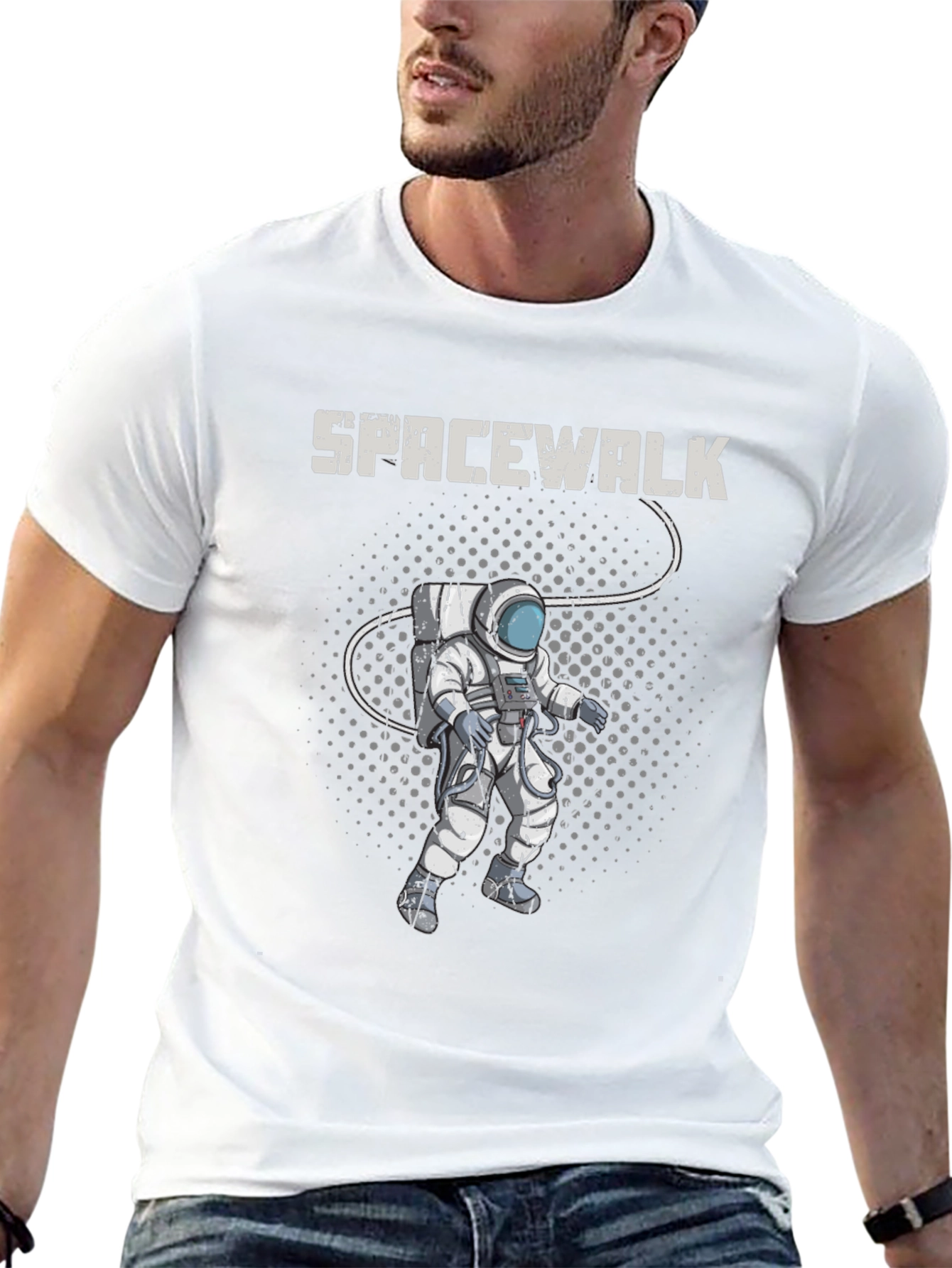 Spacewalk Graphic T-Shirt - Astronaut Design