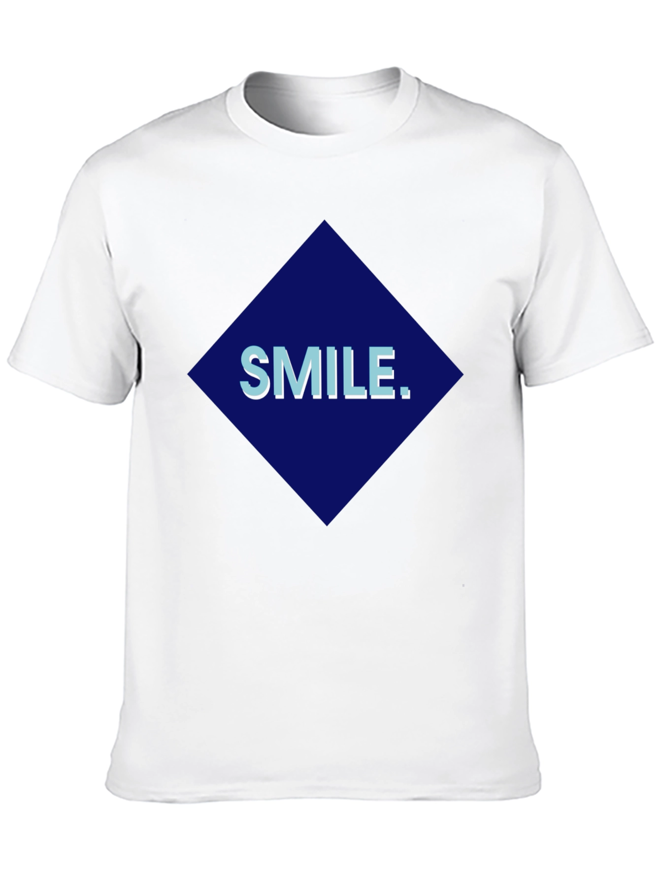 Smile Graphic Print Black T-Shirt