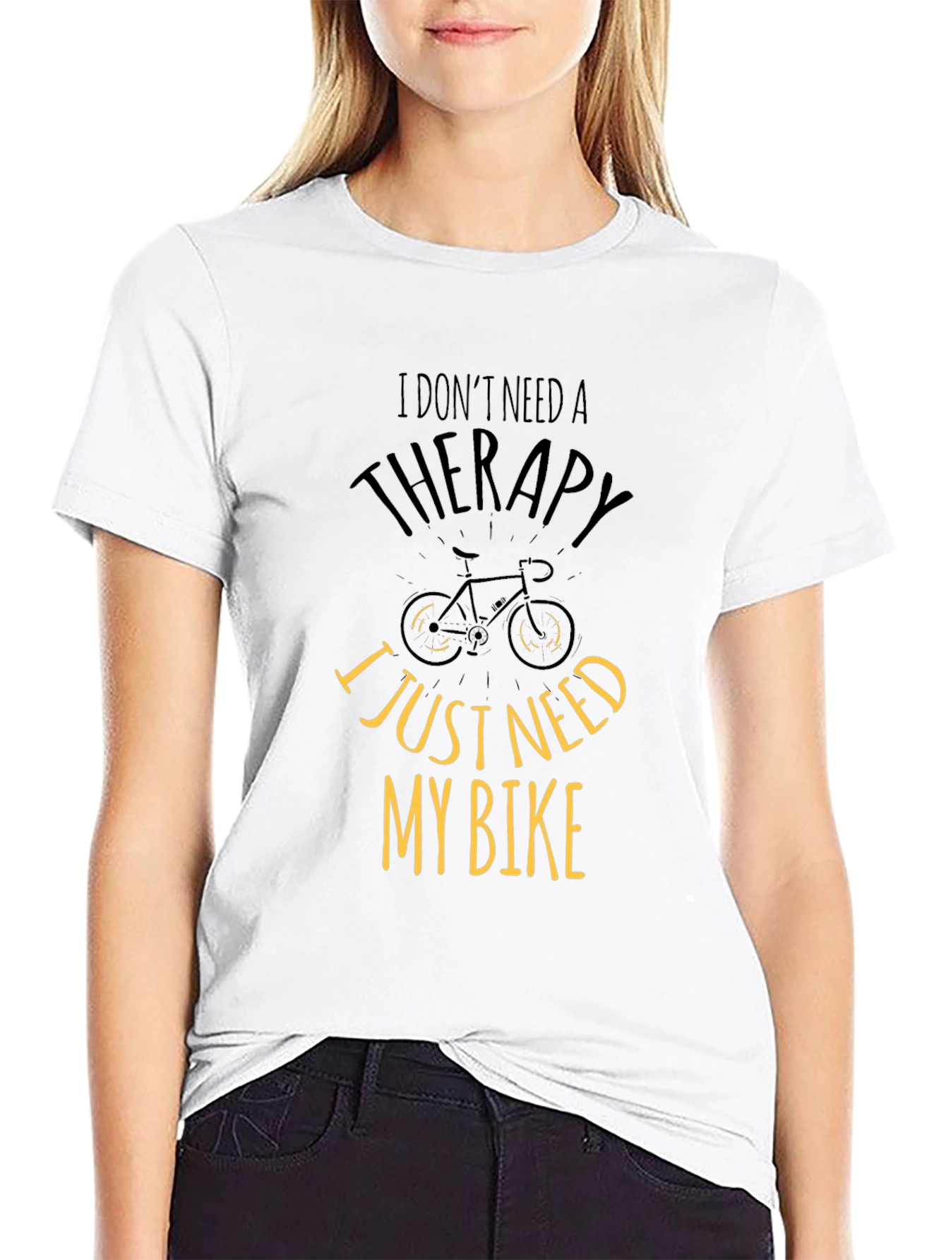 Cycling Therapy T-Shirt: I Just Need My Bike
